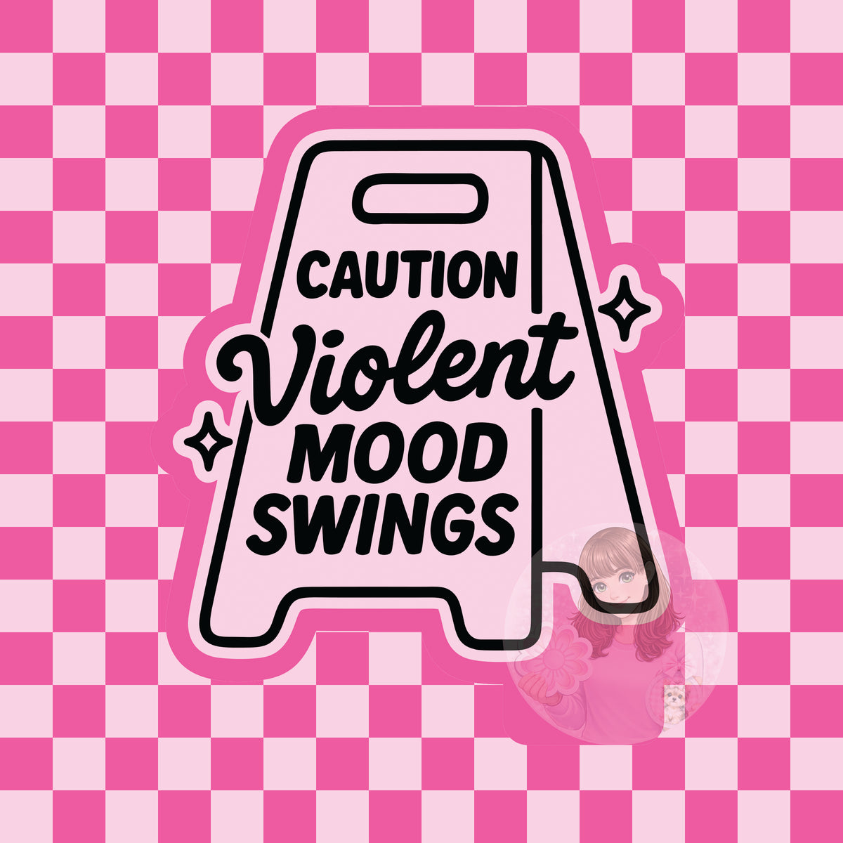 Violent mood swings sign silicone freshie mold