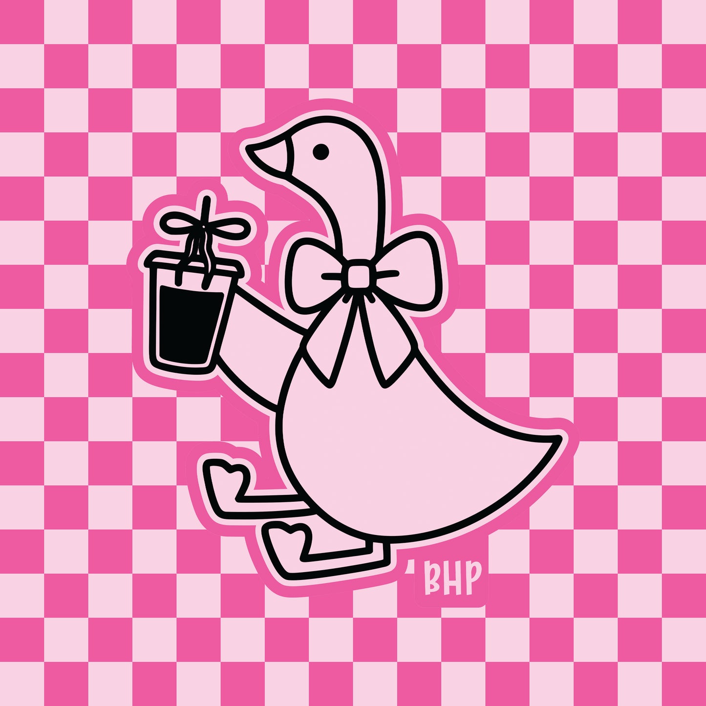 Coffee drinking goose silicone freshie mold