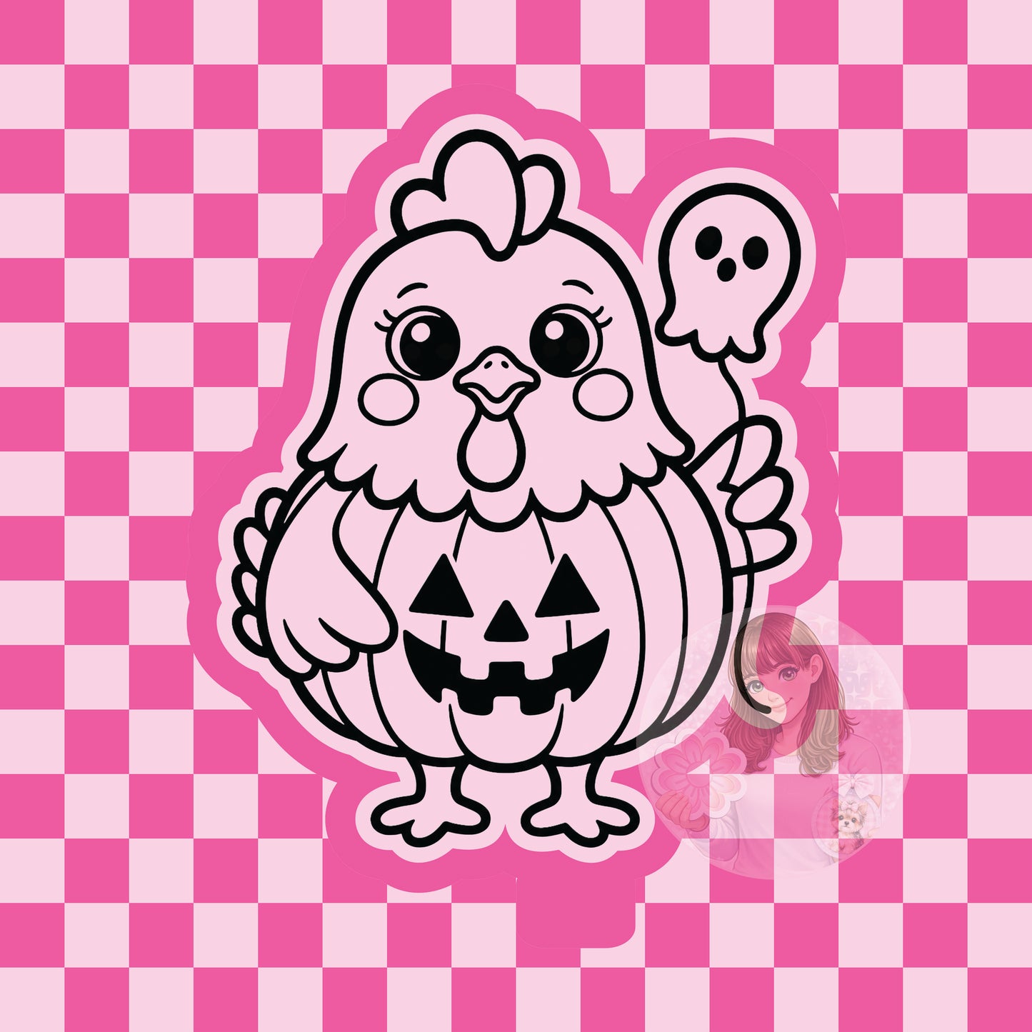 Chicken pumpkin silicone freshie mold