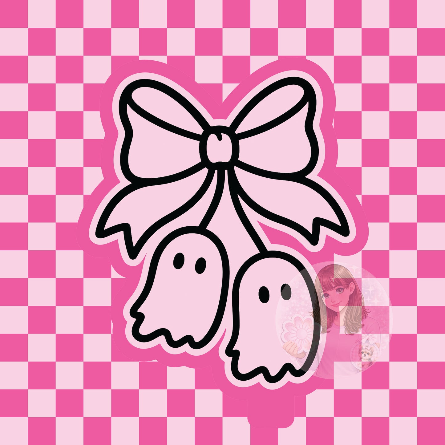 Ghost bow silicone freshie mold
