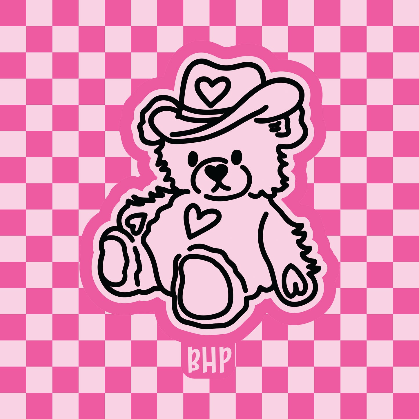 Cowboy bear silicone ftreshie mold