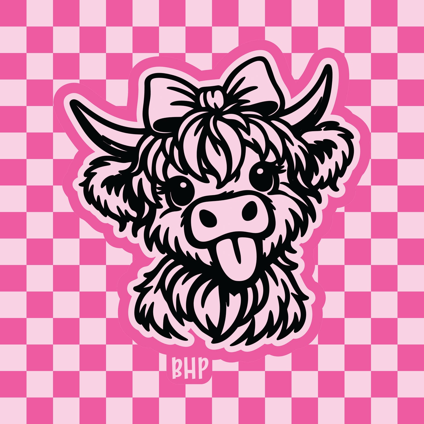 Silly highland cow silicone freshie mold
