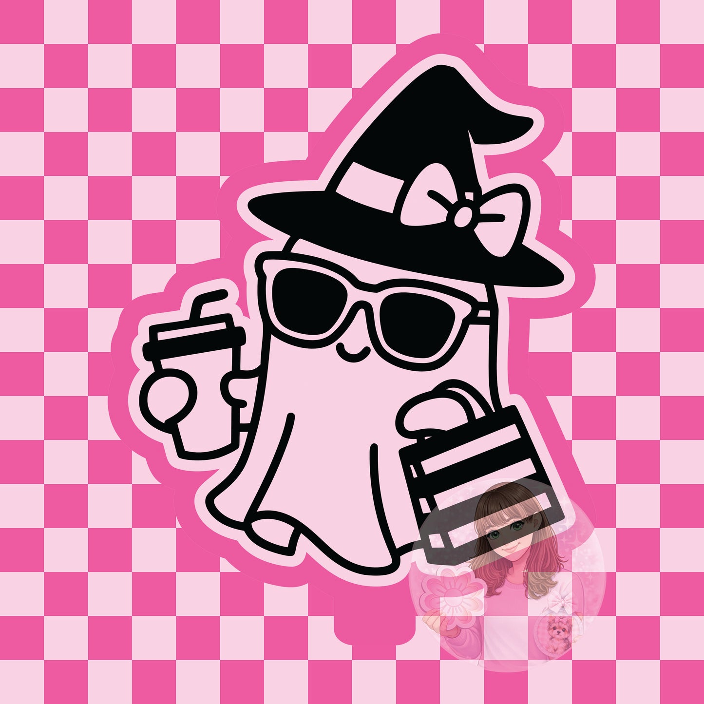 Boujee ghost silicone freshie mold