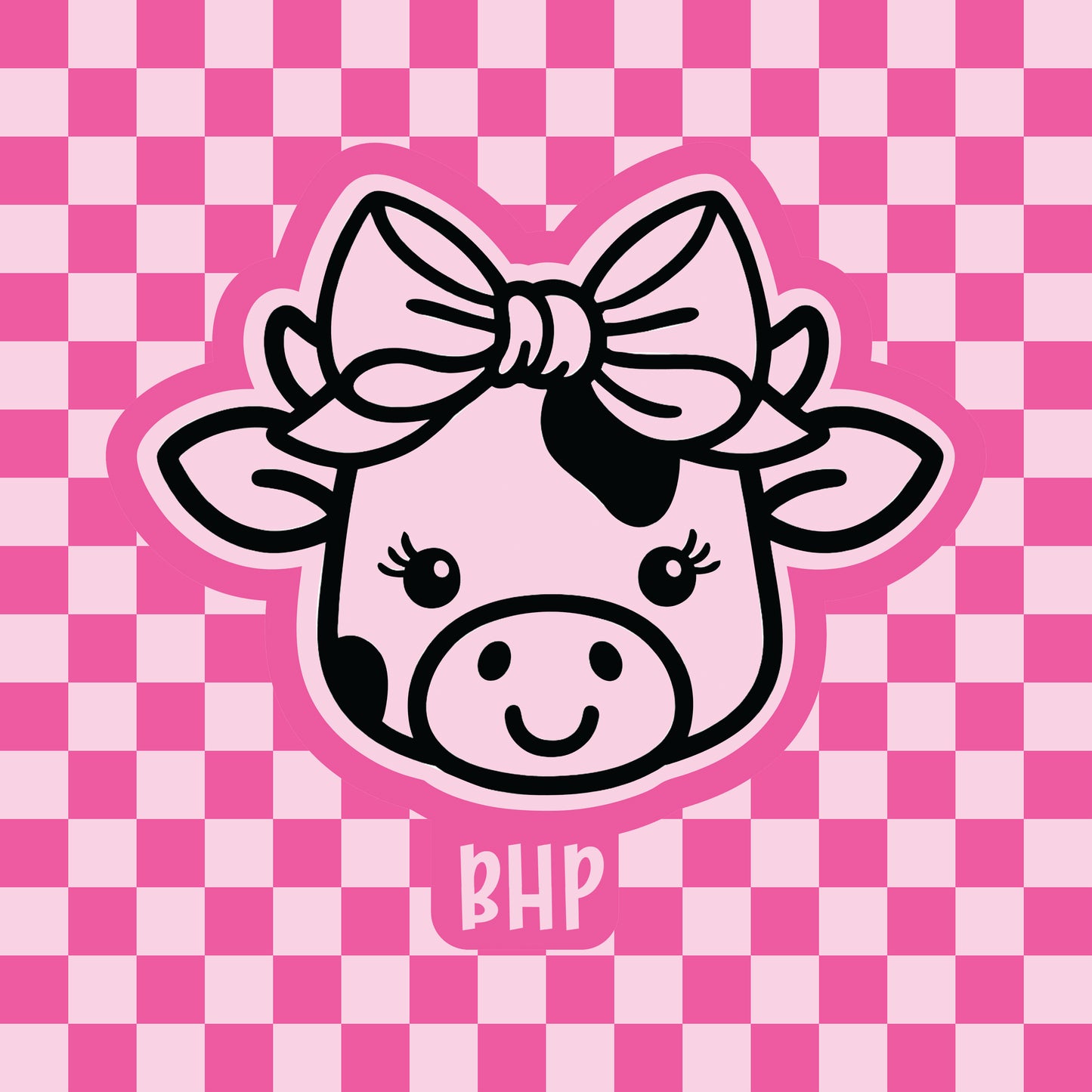 Cow head with bow silicone freshie mold