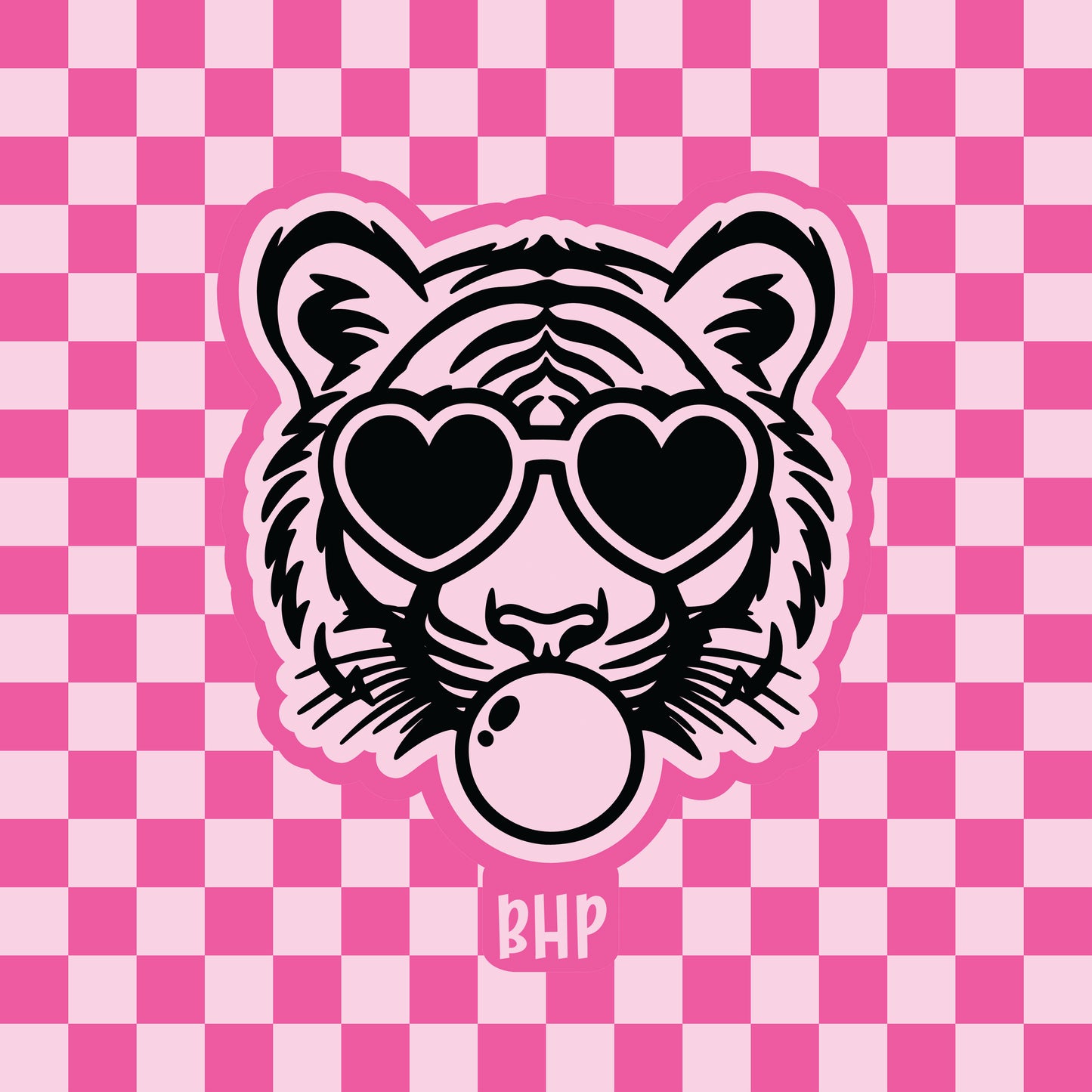 Tiger heart glasses silicone freshie mold