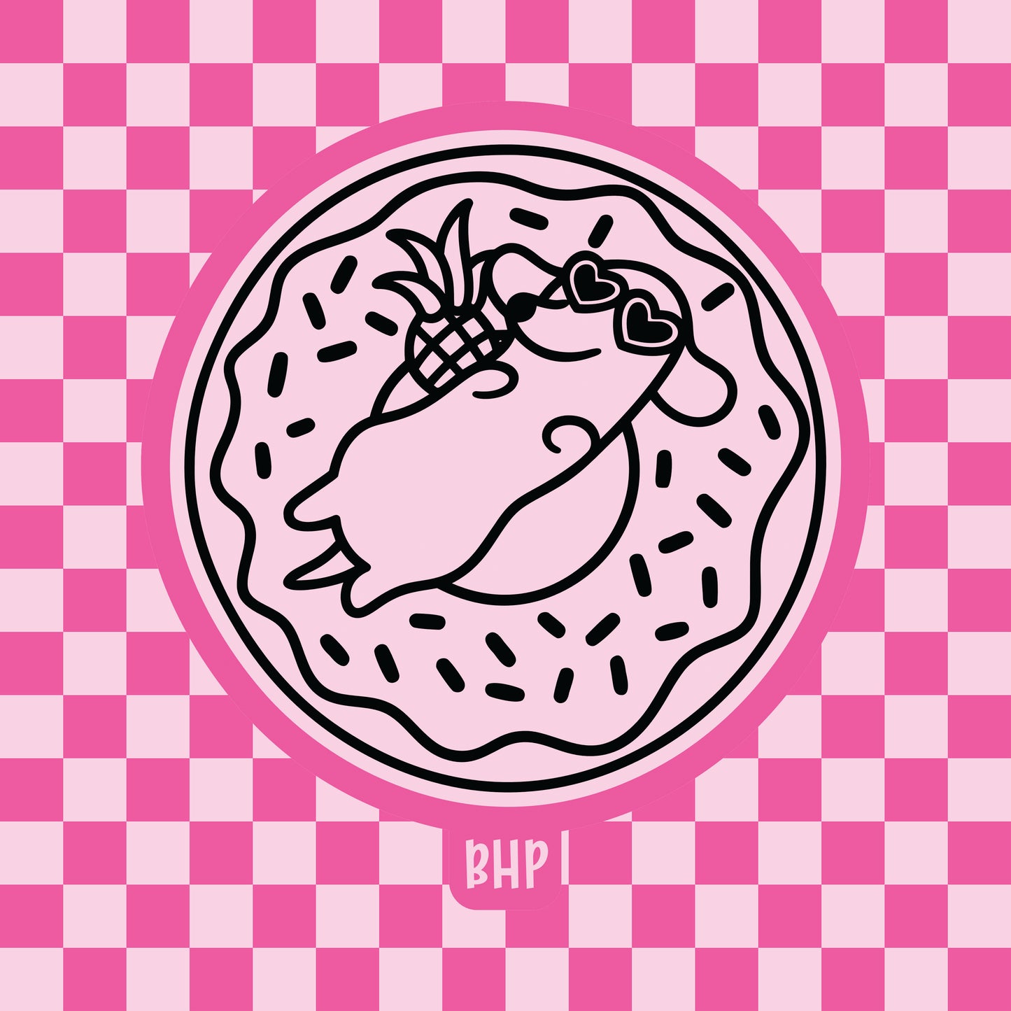 Dachshund in donut float silicone freshie mold
