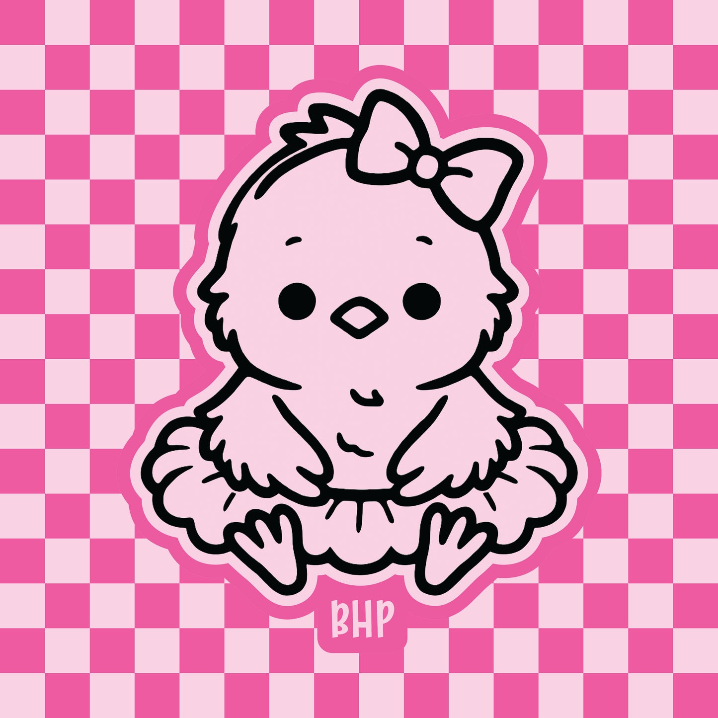 Cute chick in tutu silicone freshie mold