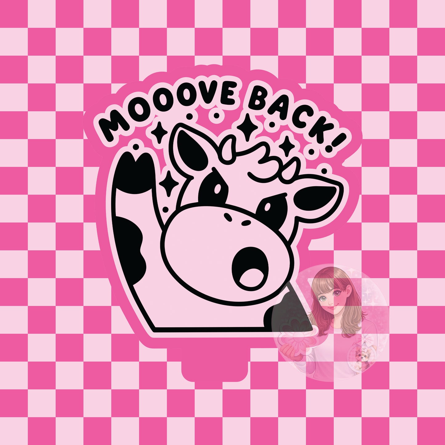 Mooove back cow silicone freshie mold