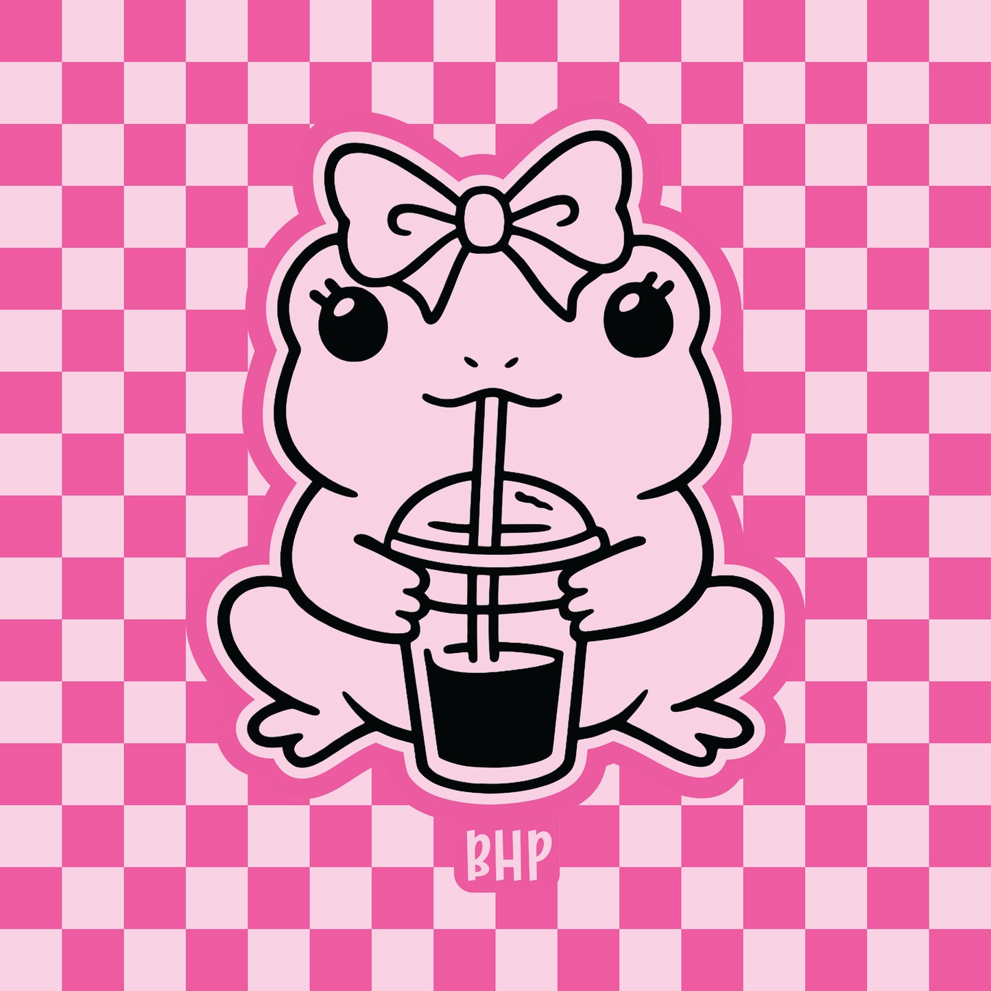 Iced coffee frog silicone freshie mold