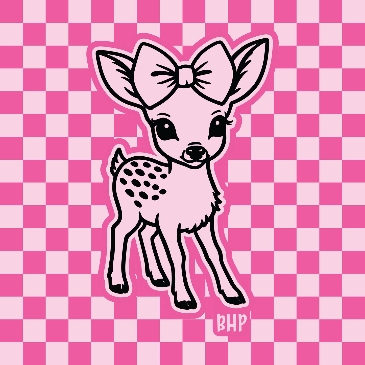 Deer with bow silicone freshie mold