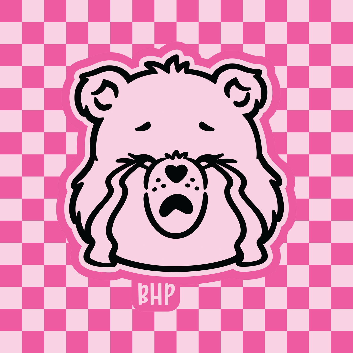 Crying bear silicone freshie mold
