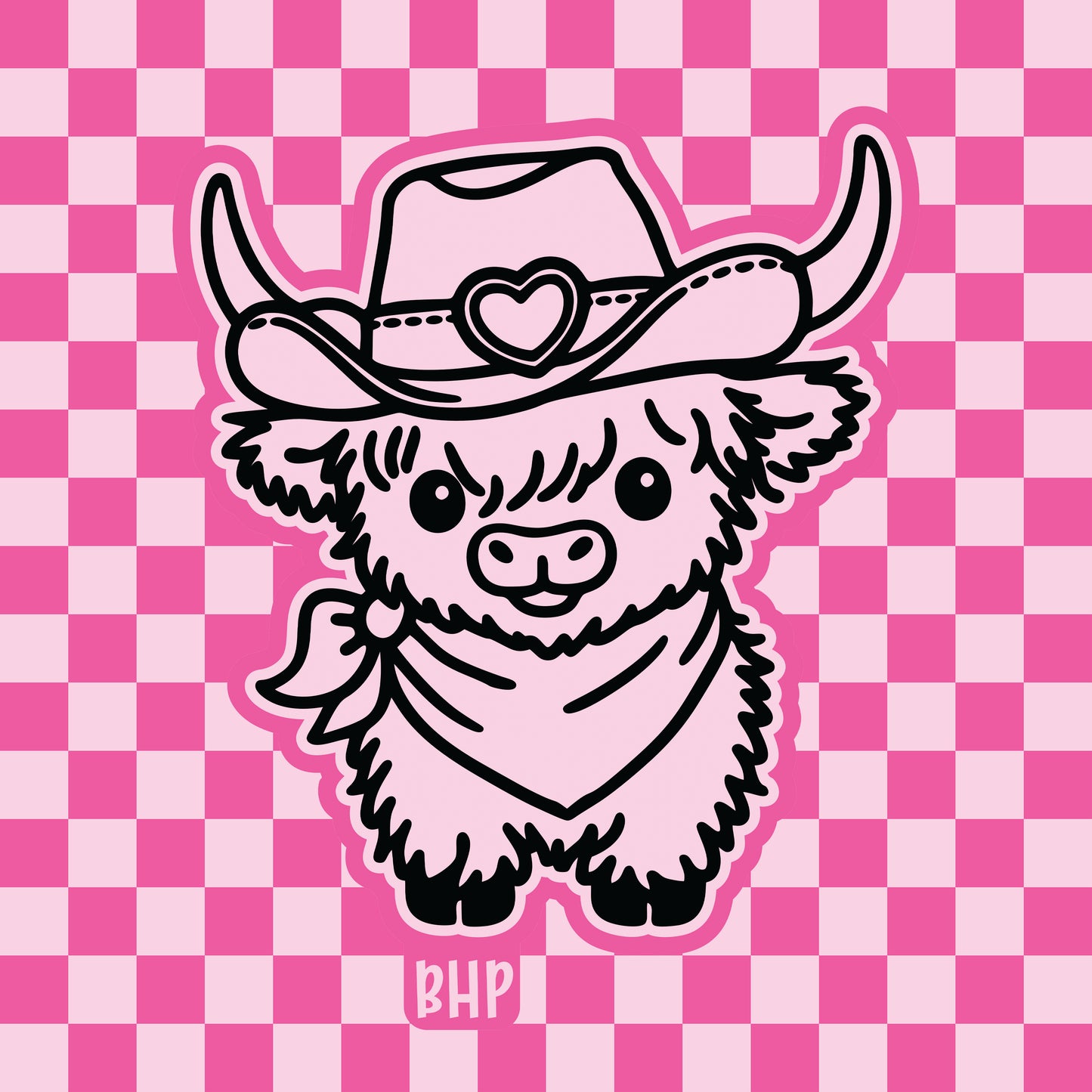 Cute western highland cow silicone freshie mold