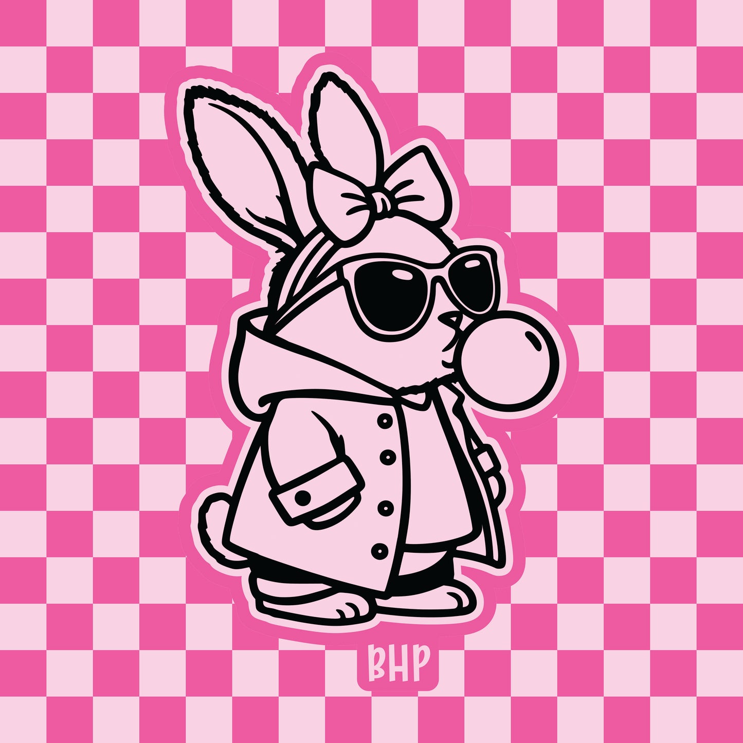 Bubble gum bunny silicone freshie mold