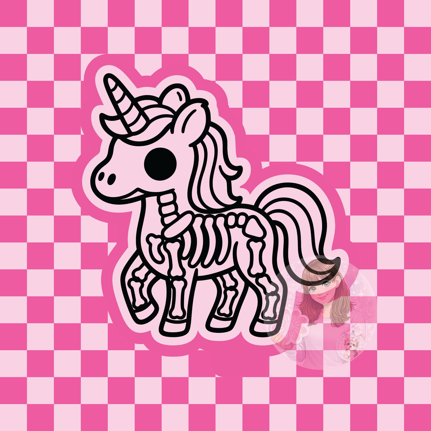 Unicorn skeleton silicone freshie mold