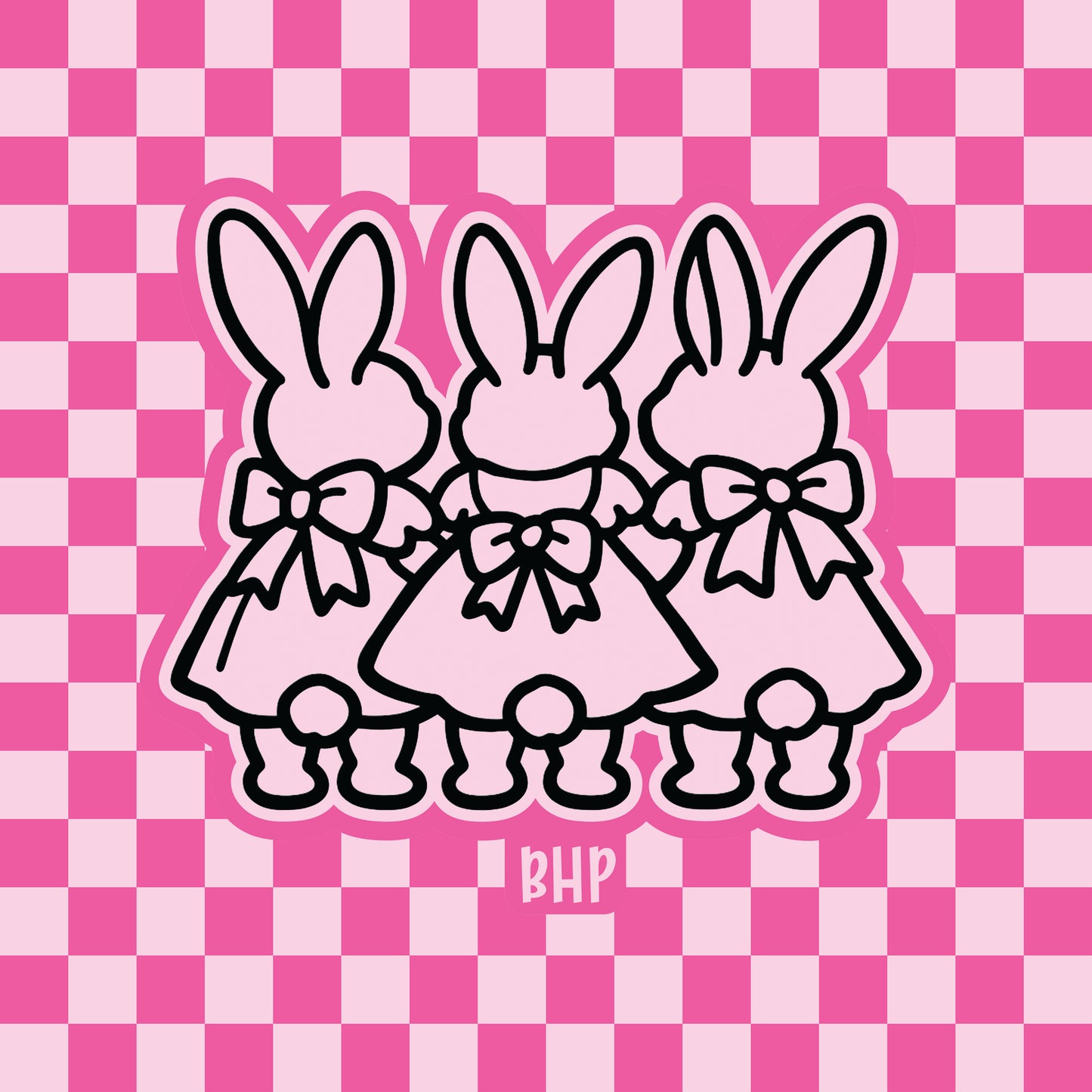 Bunny girl trio silicone freshie mold