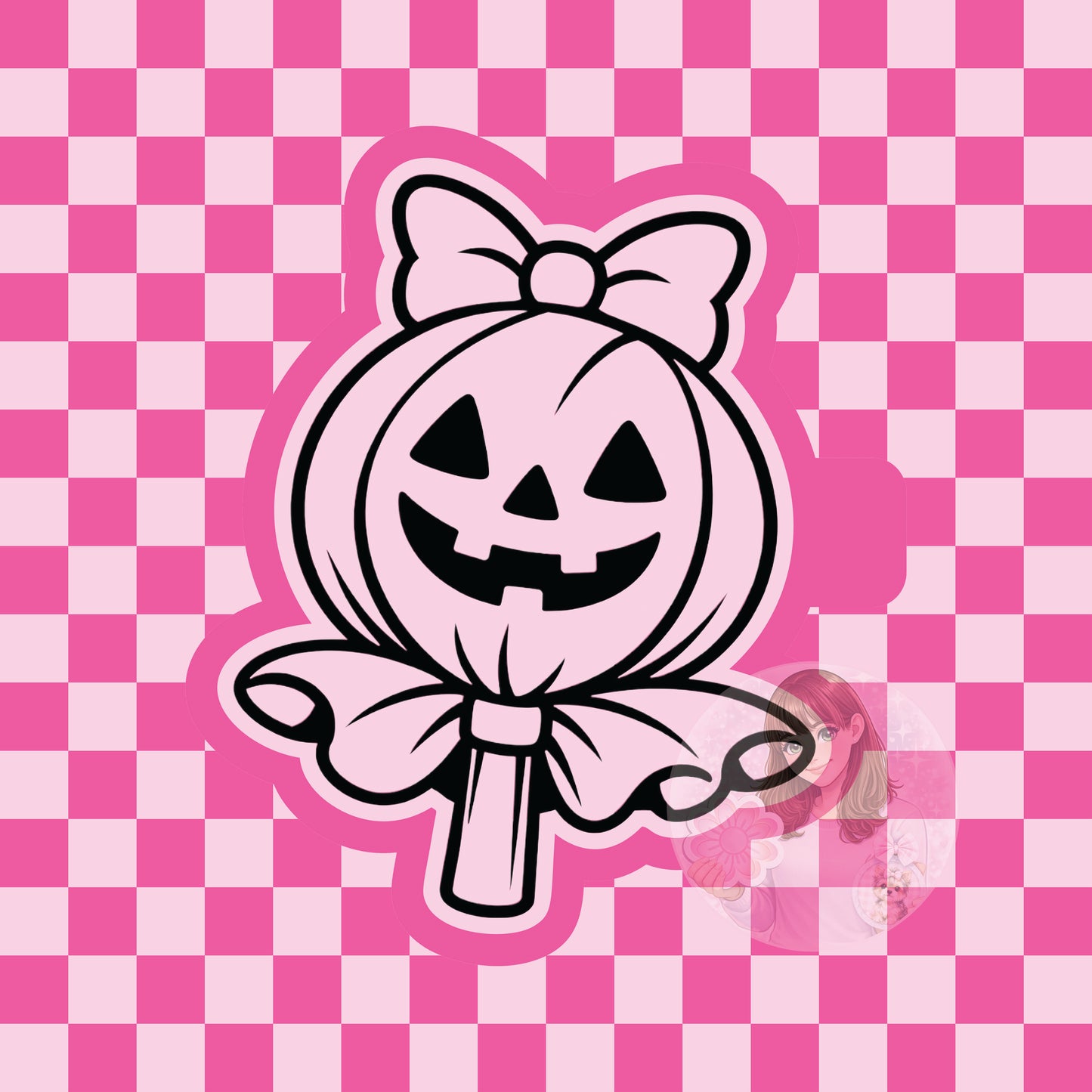 Pumpkin lollipop silicone freshie mold