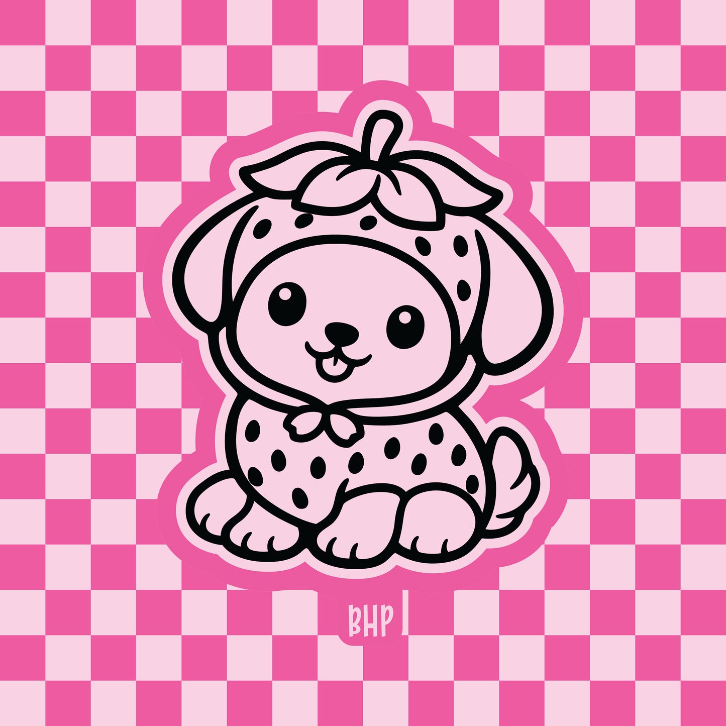 Strawberry puppy silicone freshie mold