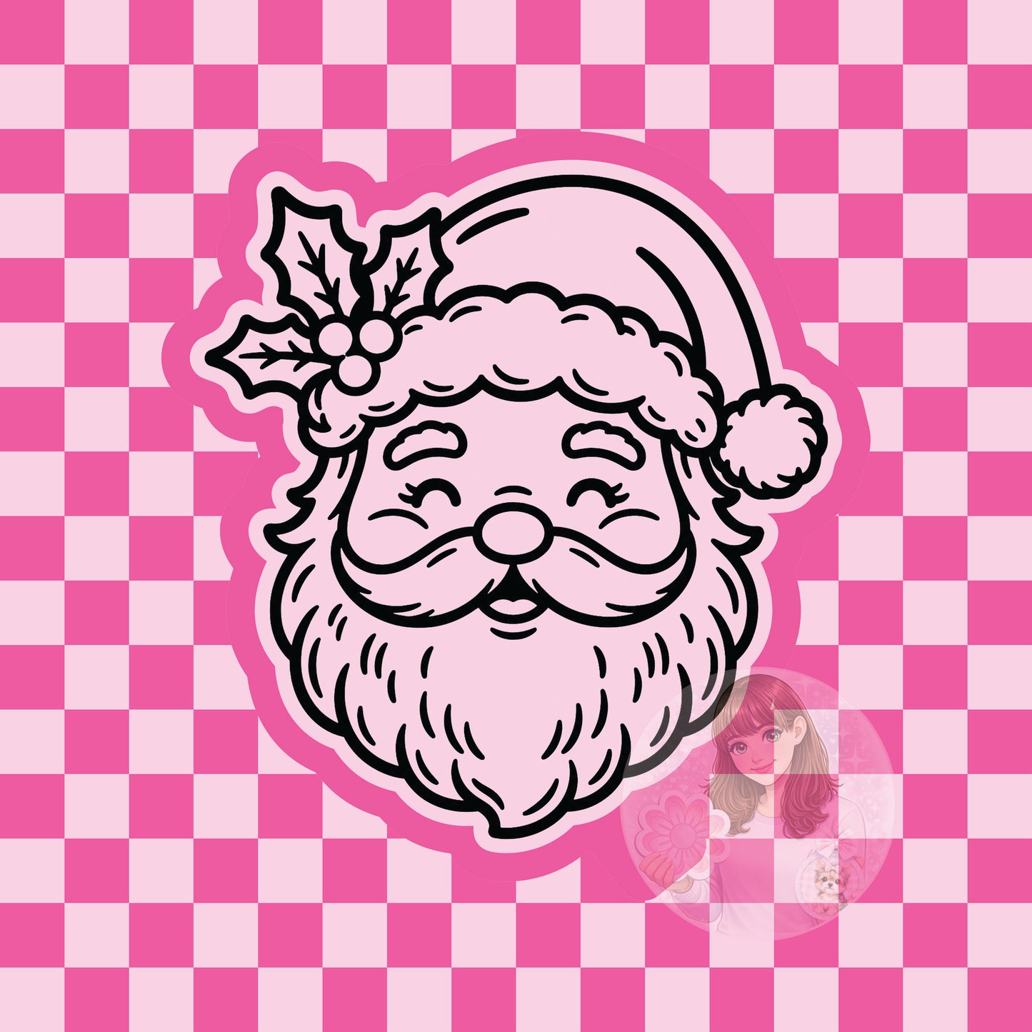 Santa silicone freshie mold