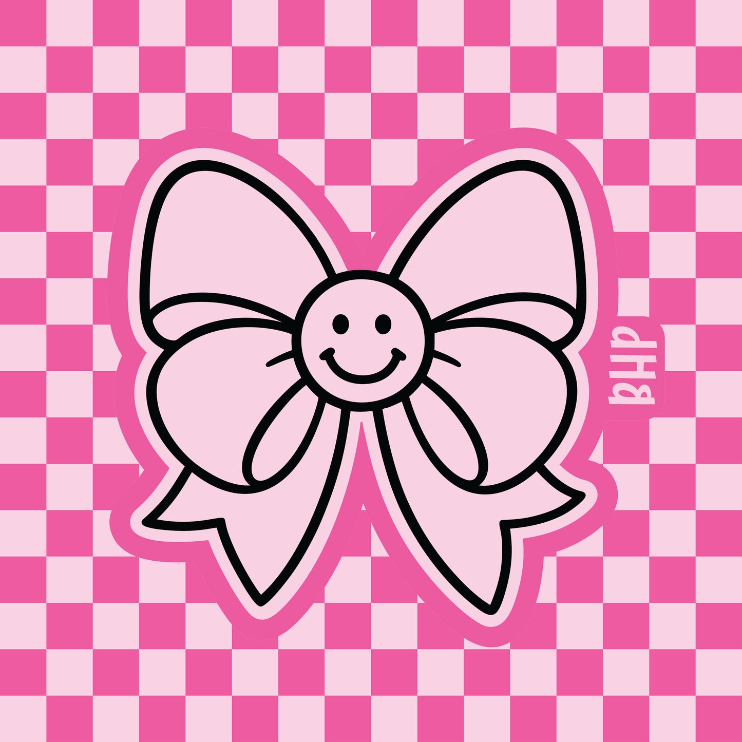 Smile face bow silicone freshie mold