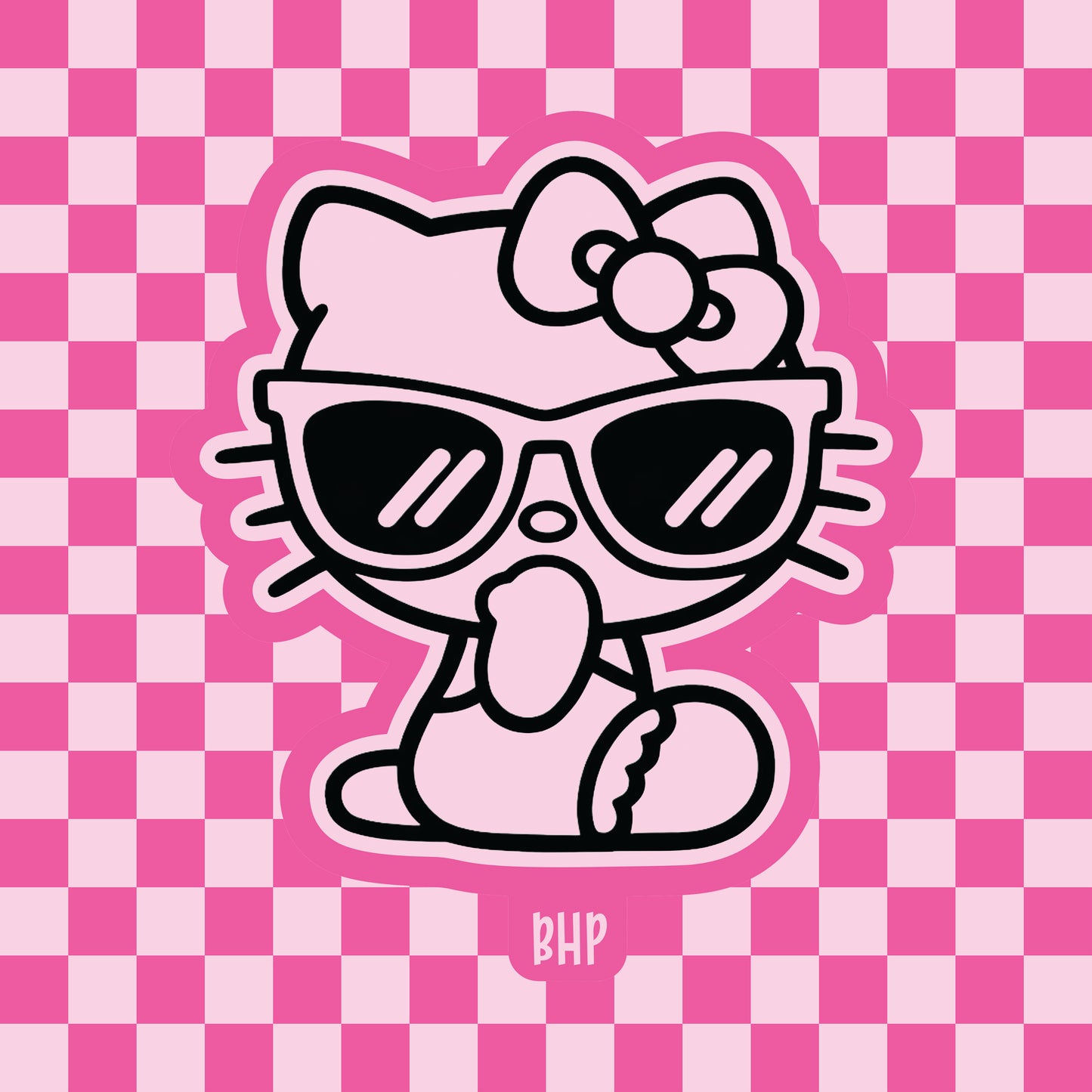 Kitty in sunglasses silicone freshie mold