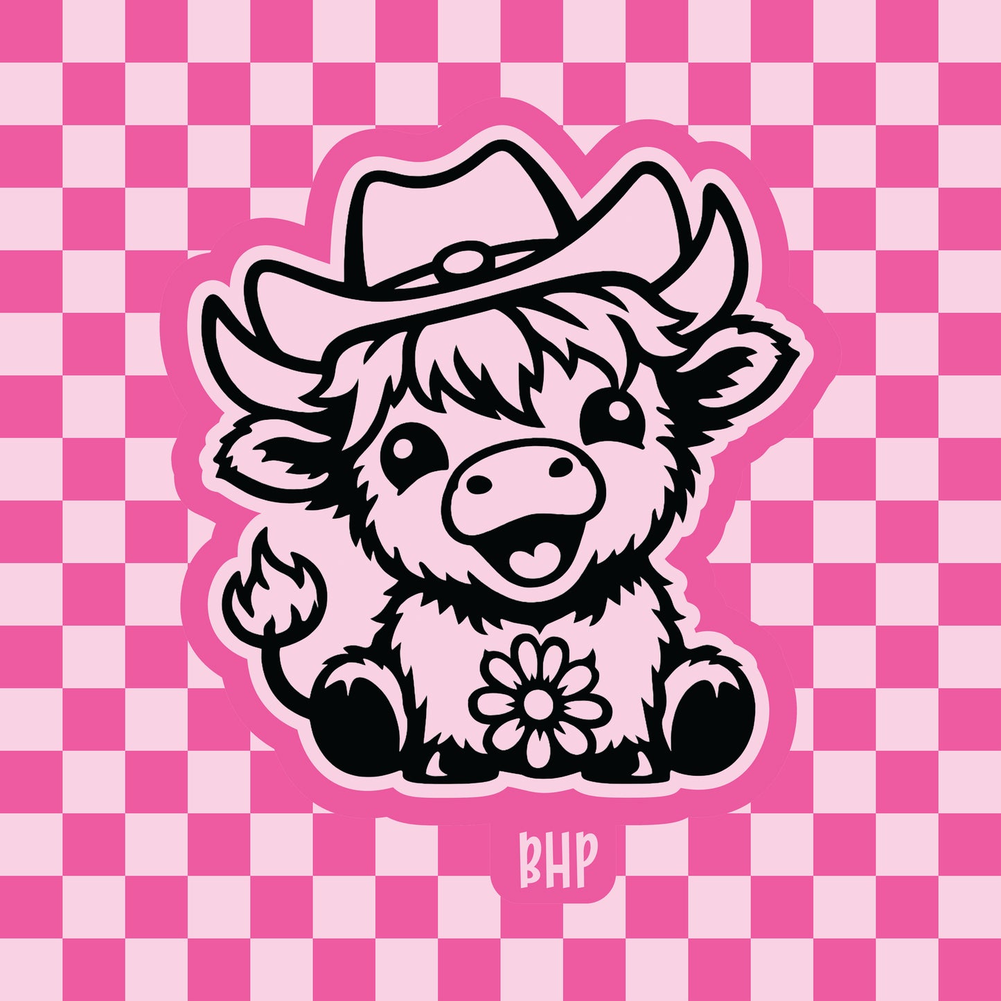 Happy highland cow silicone freshie mold