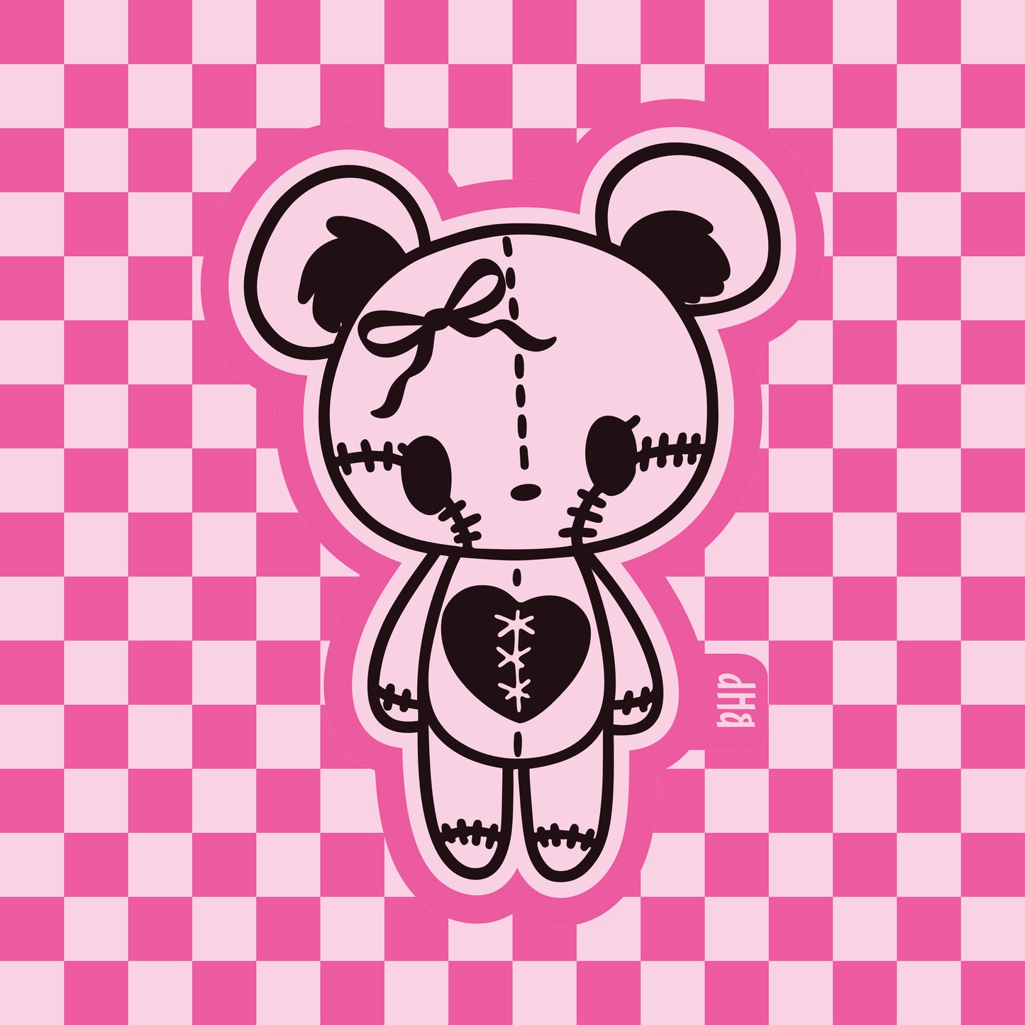 Bear with patches silicone freshie mold