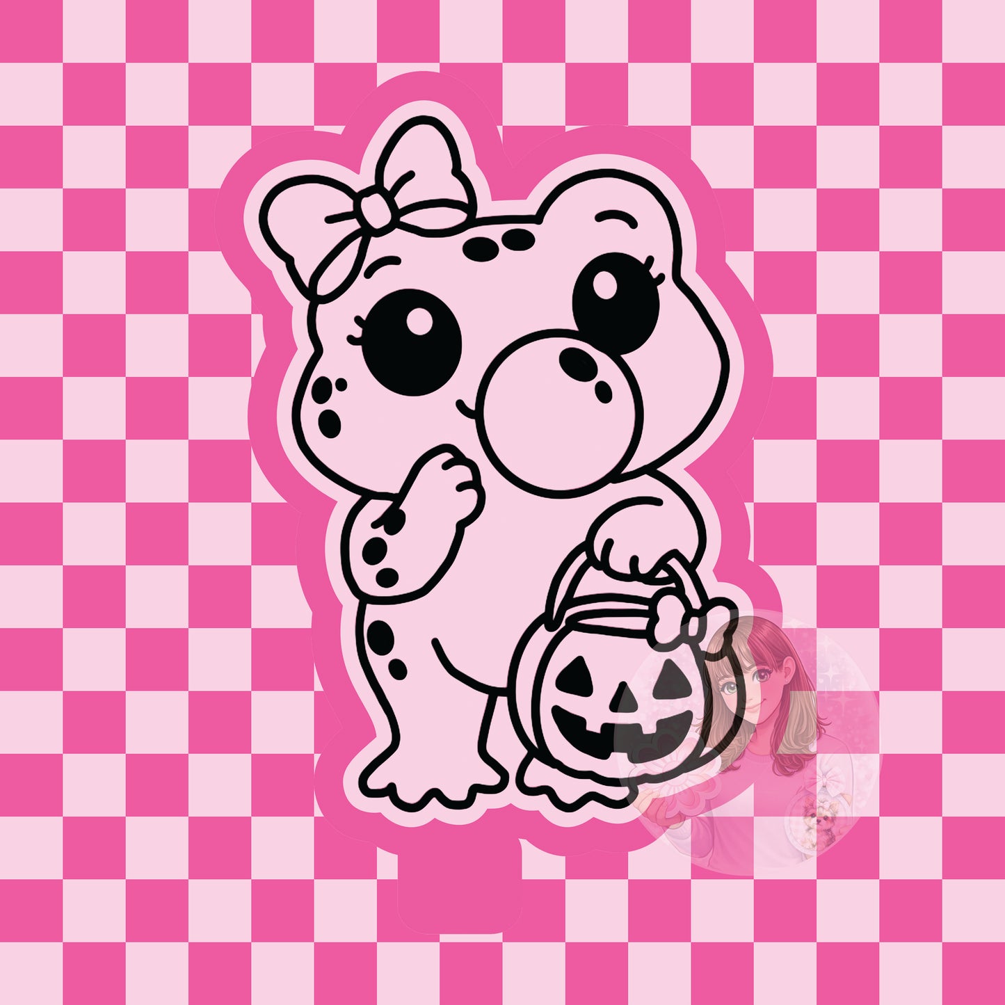 Bubble blowing Halloween frog silicone freshie mold
