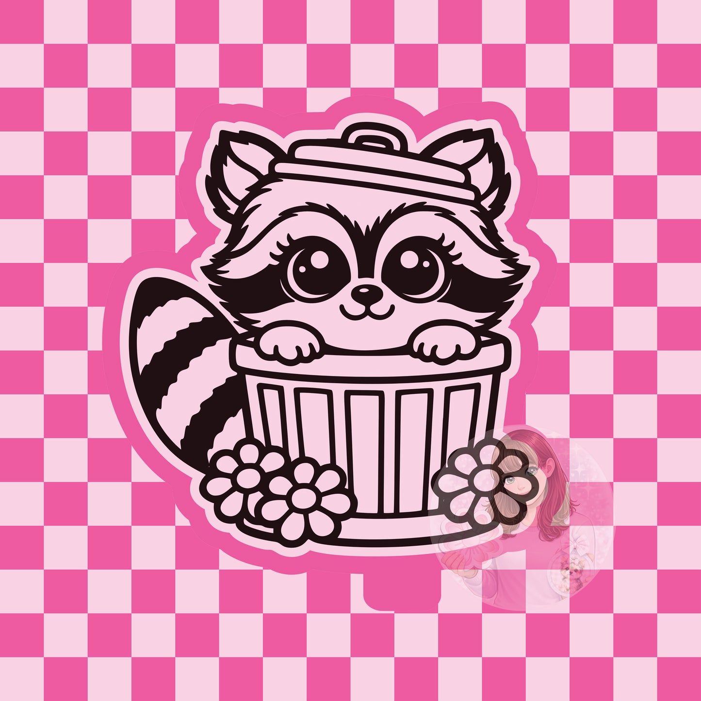 Trash panda silicone freshie mold