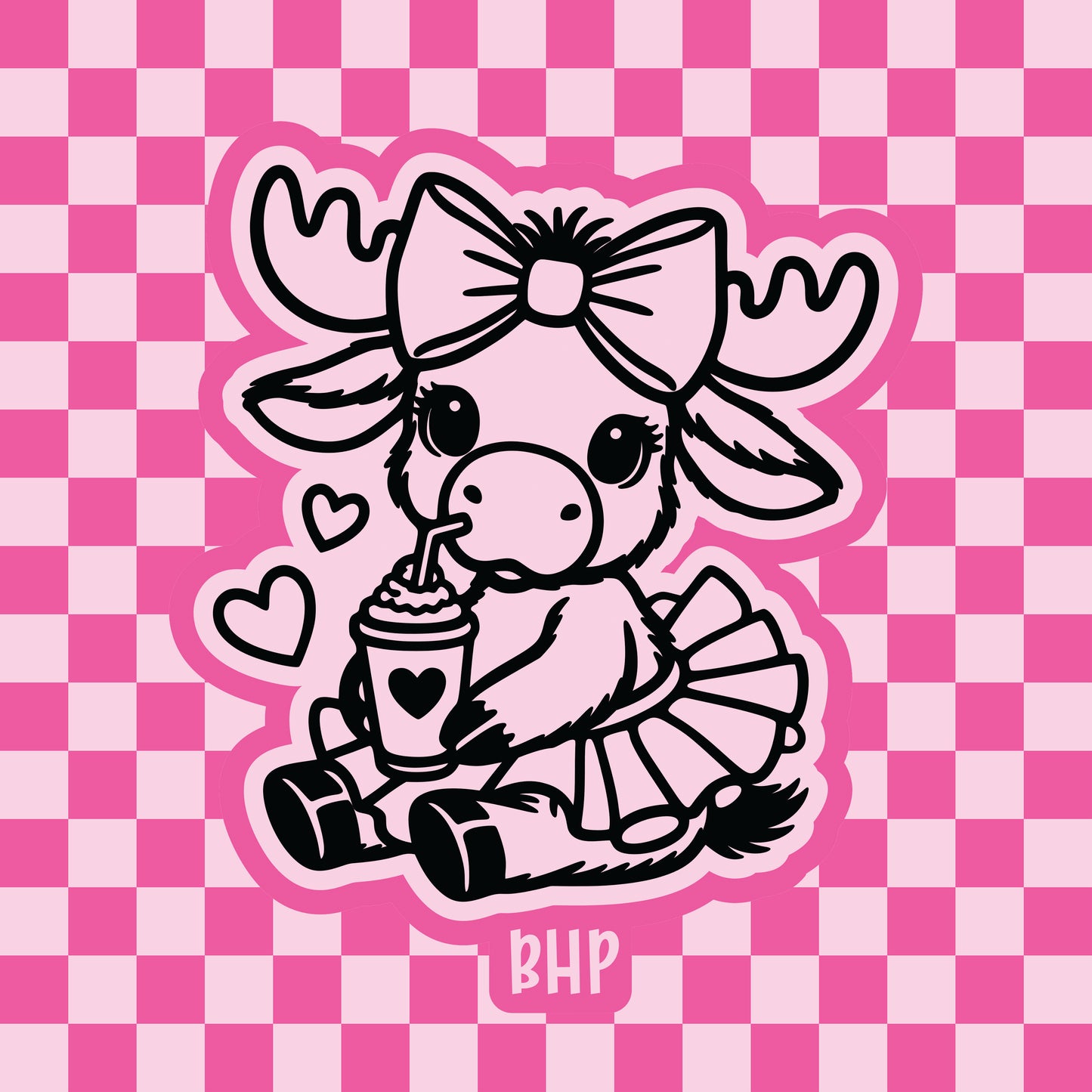 Sweet moose in tutu silicone freshie mold