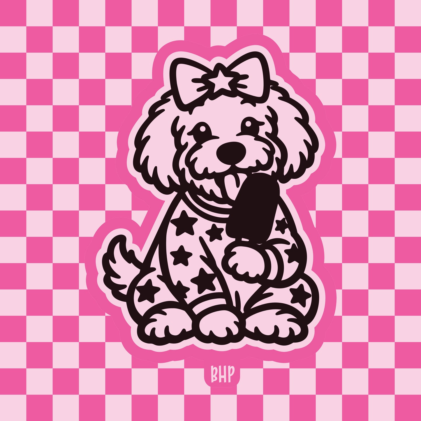 Goldendoodle in patriotic pajamas silicone freshie mold