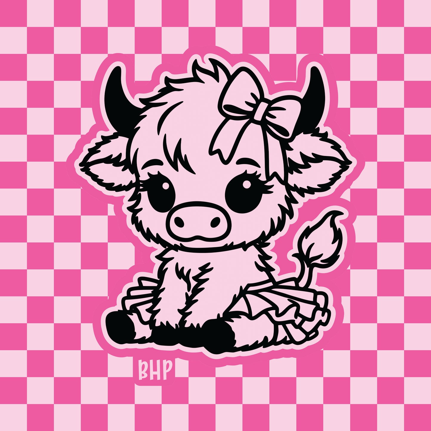 Sweet highland tutu cow silicone freshie mold