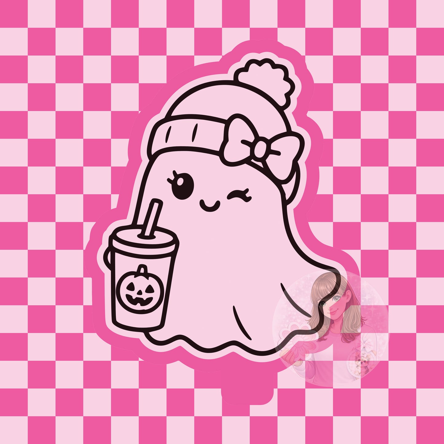 Ghost with coffee silicone freshie mold