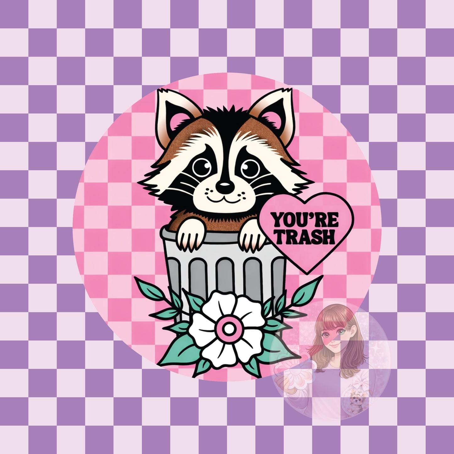 You're trash raccoon - round