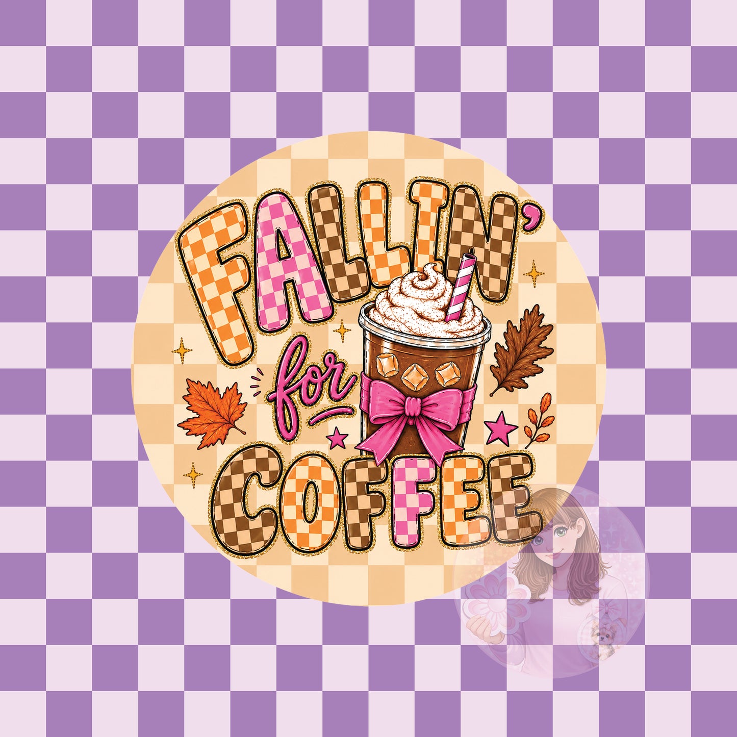 Fallin' for coffee - round