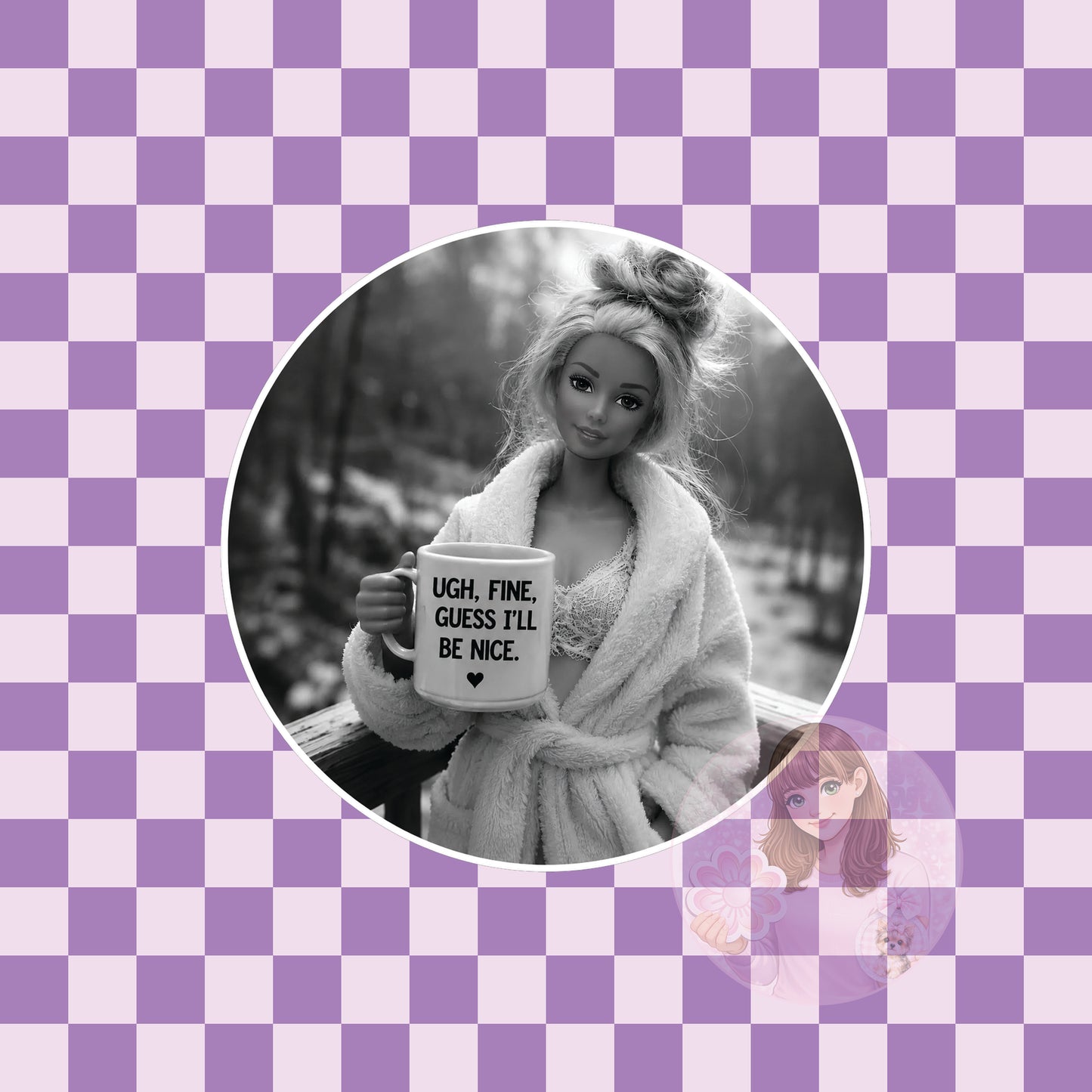 Crash out doll - guess I'll be nice - round
