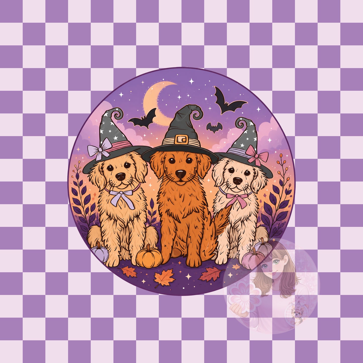Halloween doodles - round