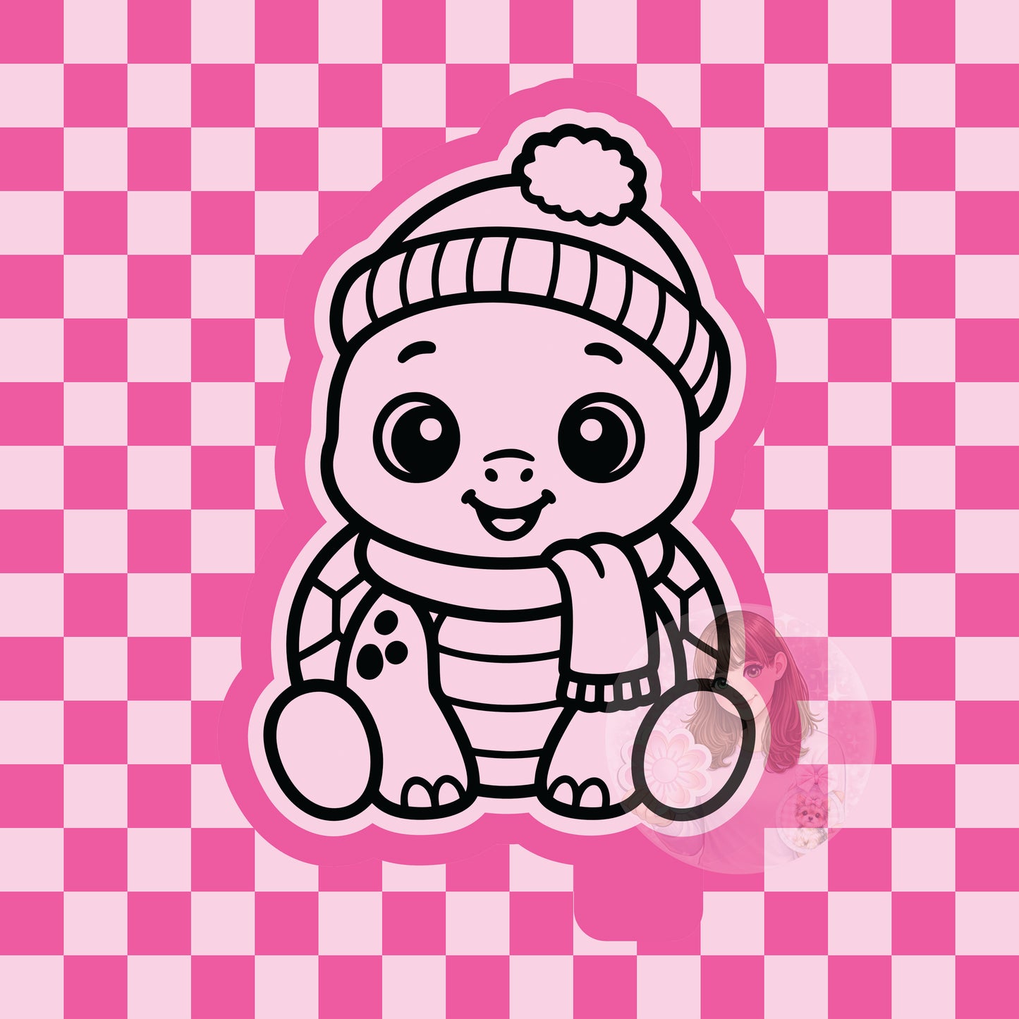 Winter turtle silicone freshie mold