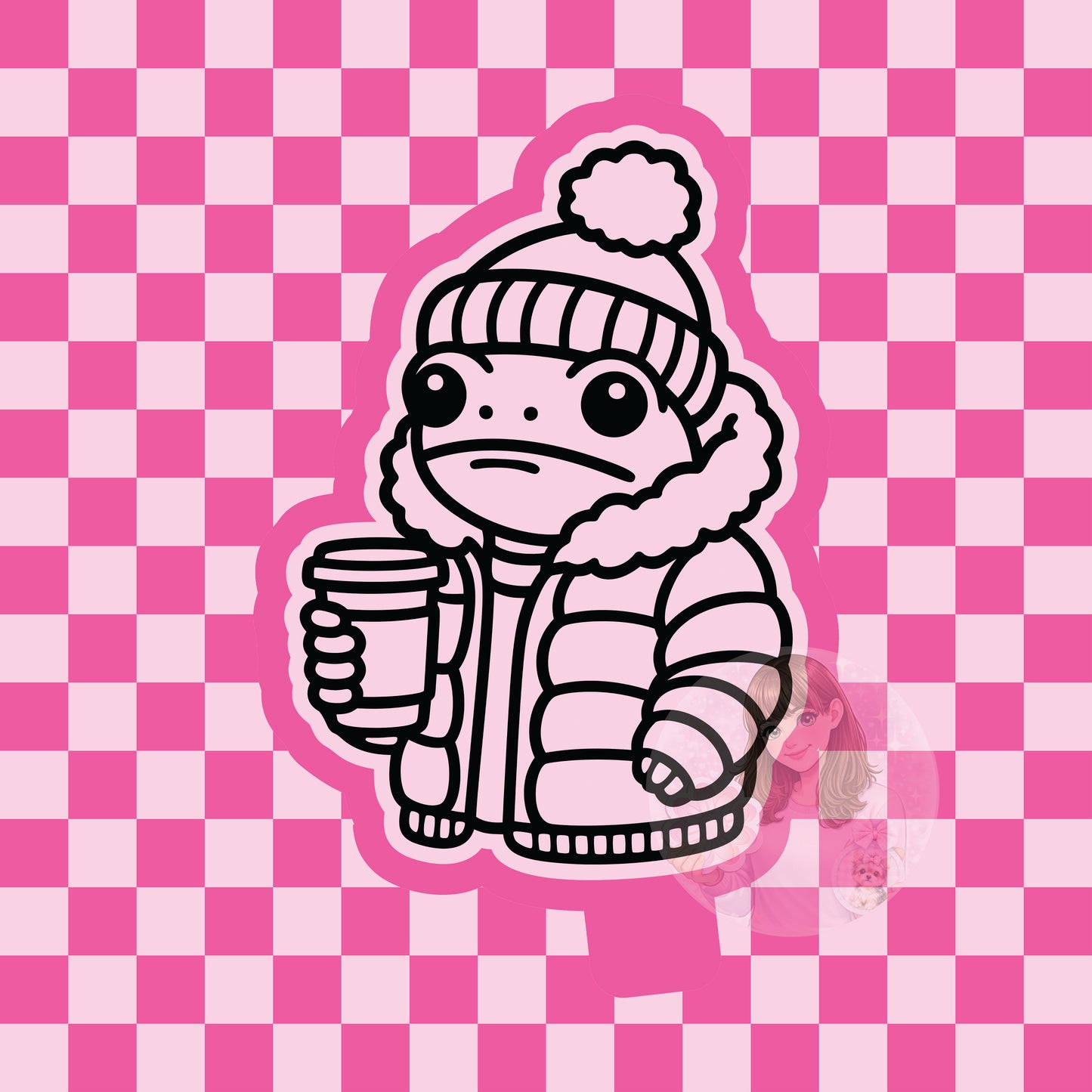 Puffer jacket frog silicone freshie mold