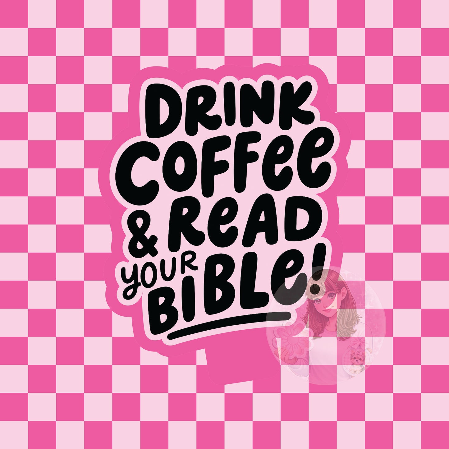 Drink coffee and read your bible silicone freshie mold