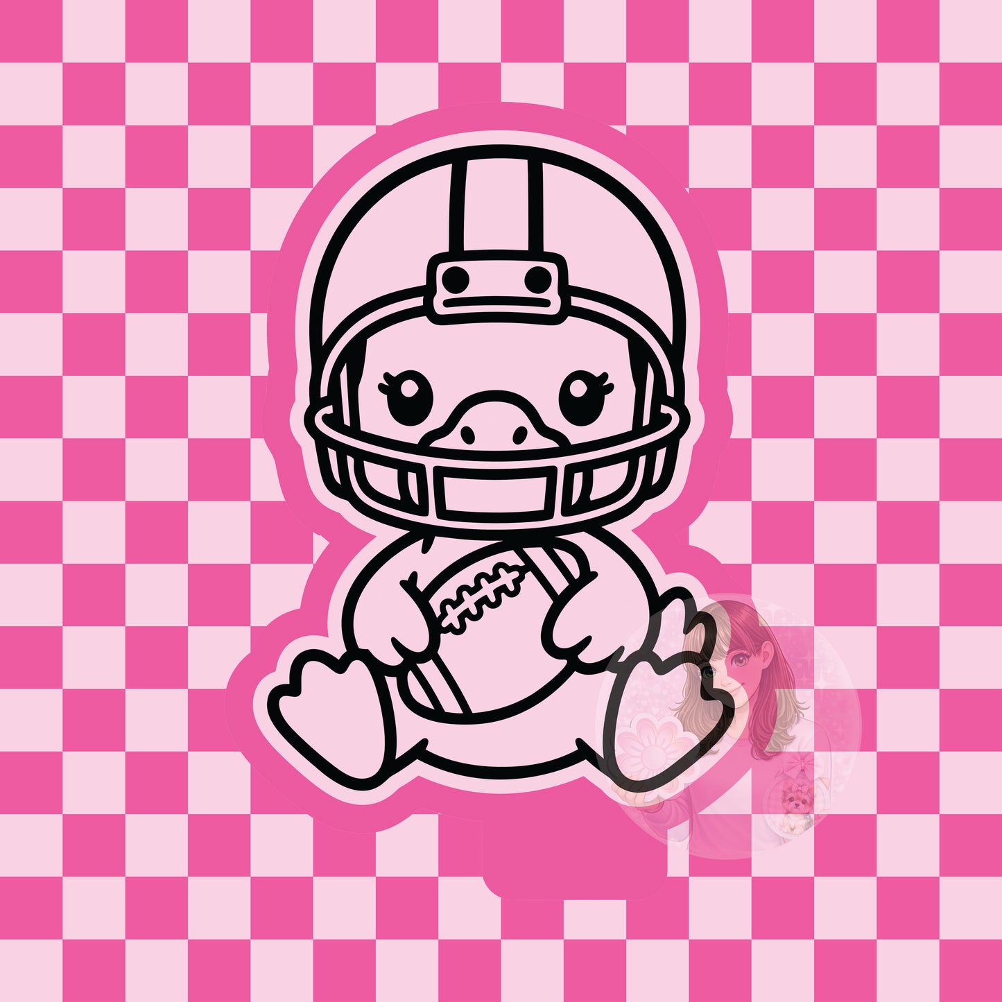 Football goose silicone freshie mold