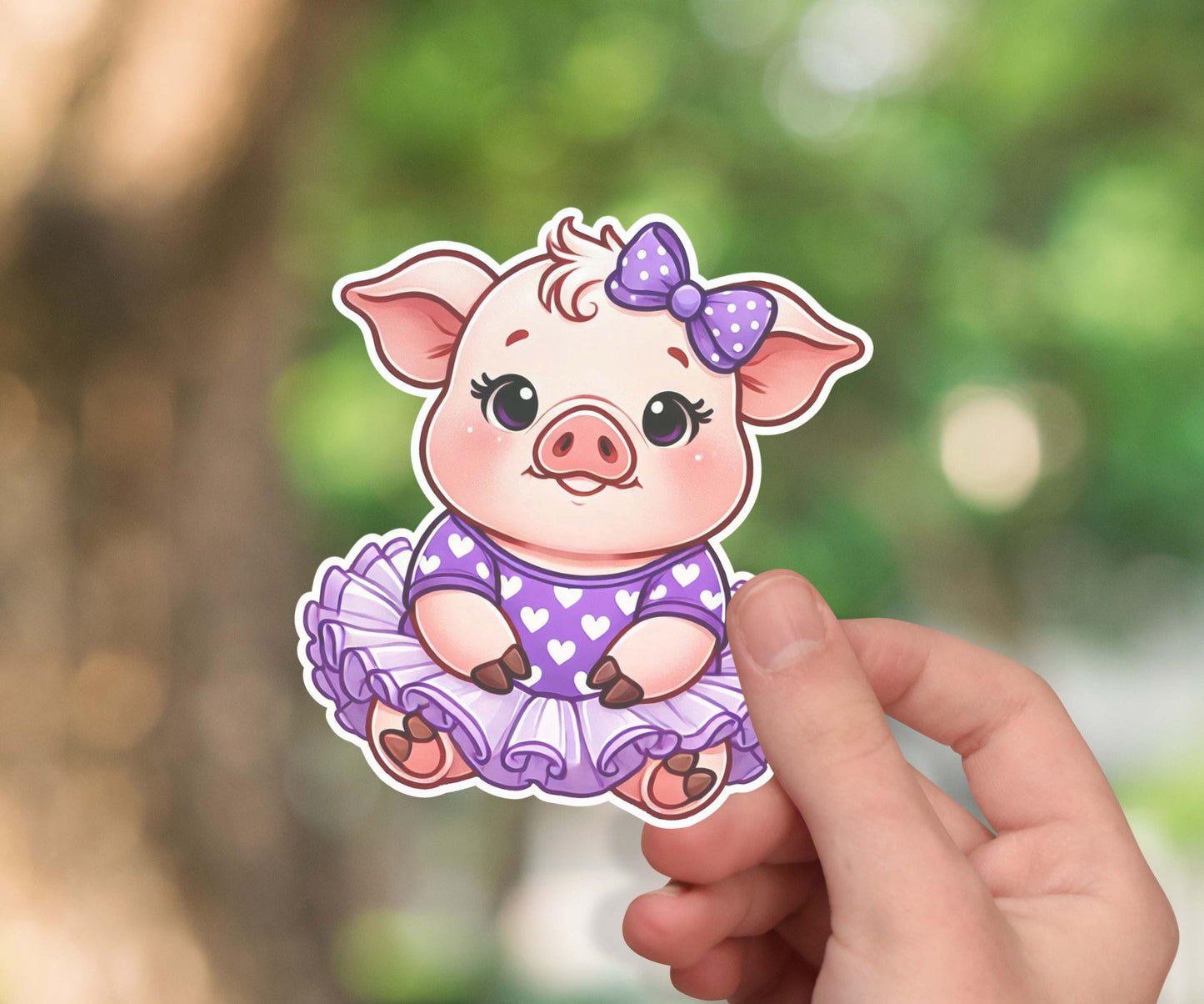 Cute pig sticker