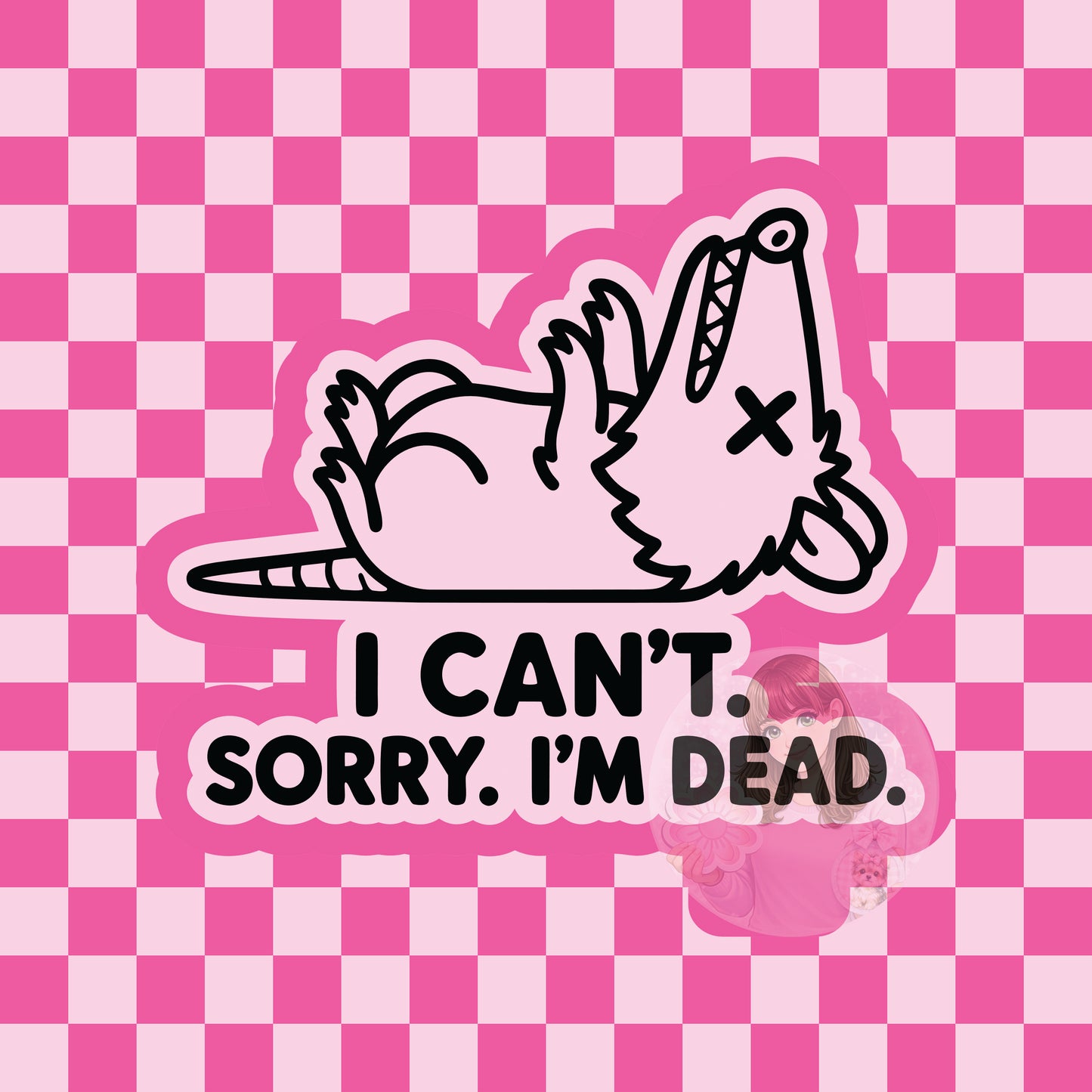 Sorry I'm dead opossum silicone freshie mold