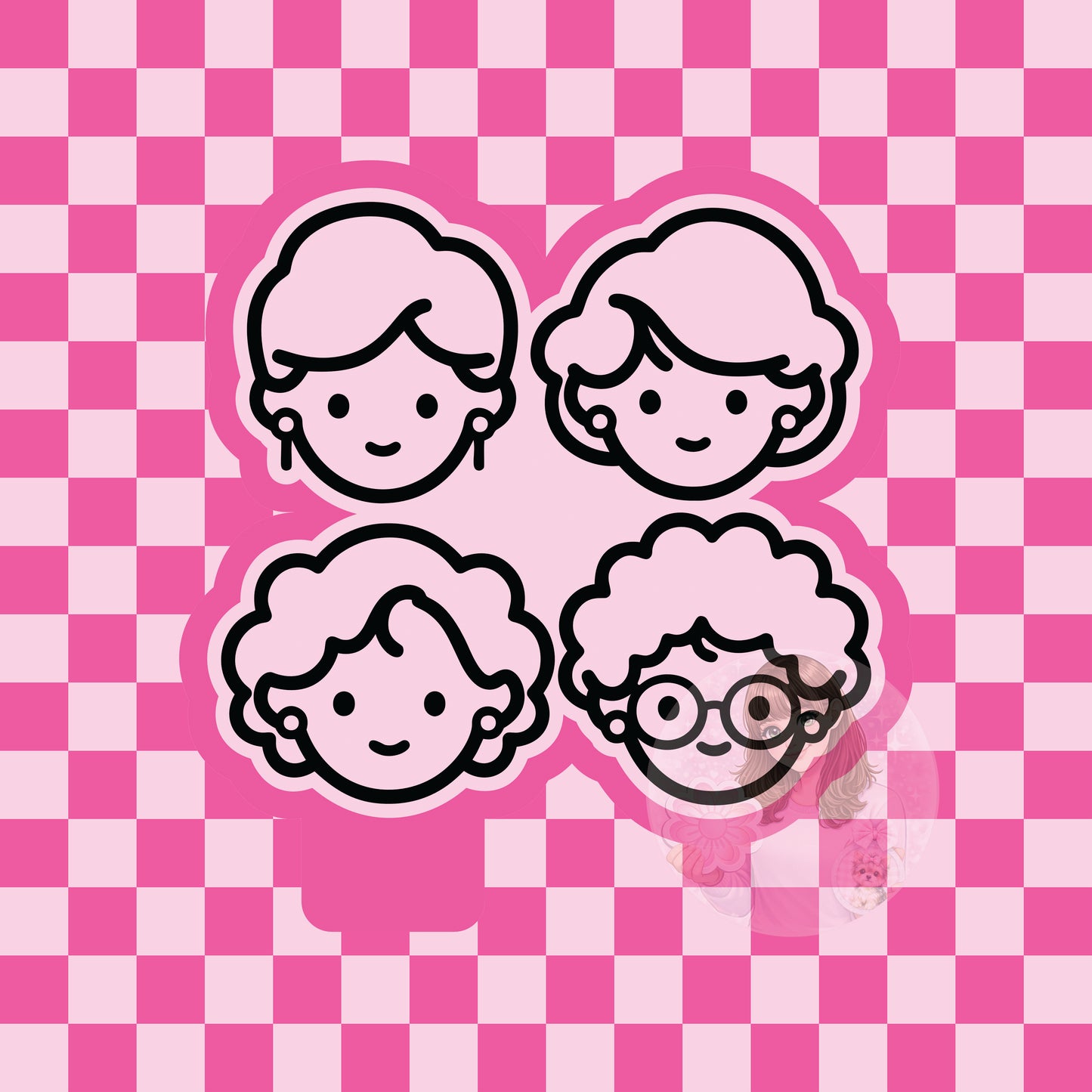 Golden girls silicone freshie mold