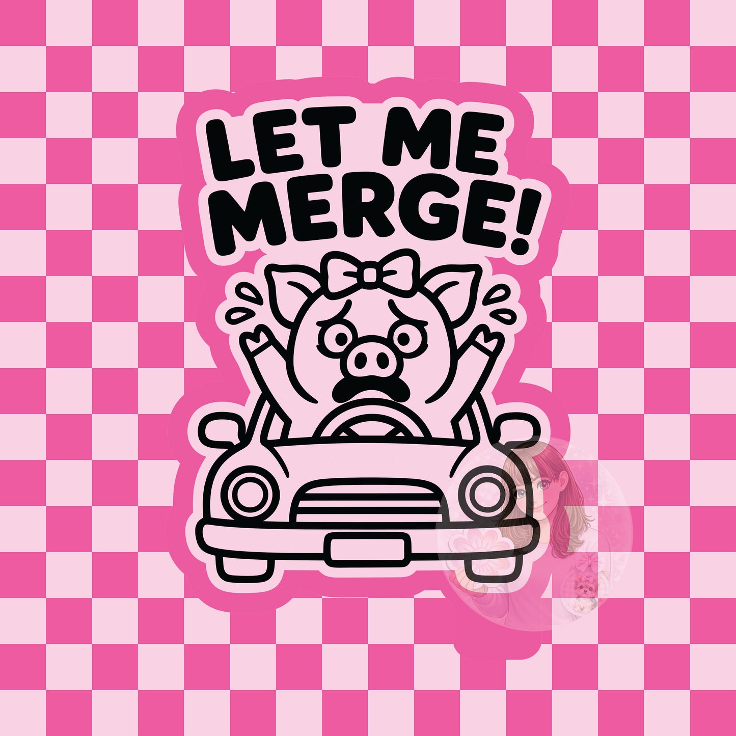 Let me merge pig silicone freshie mold
