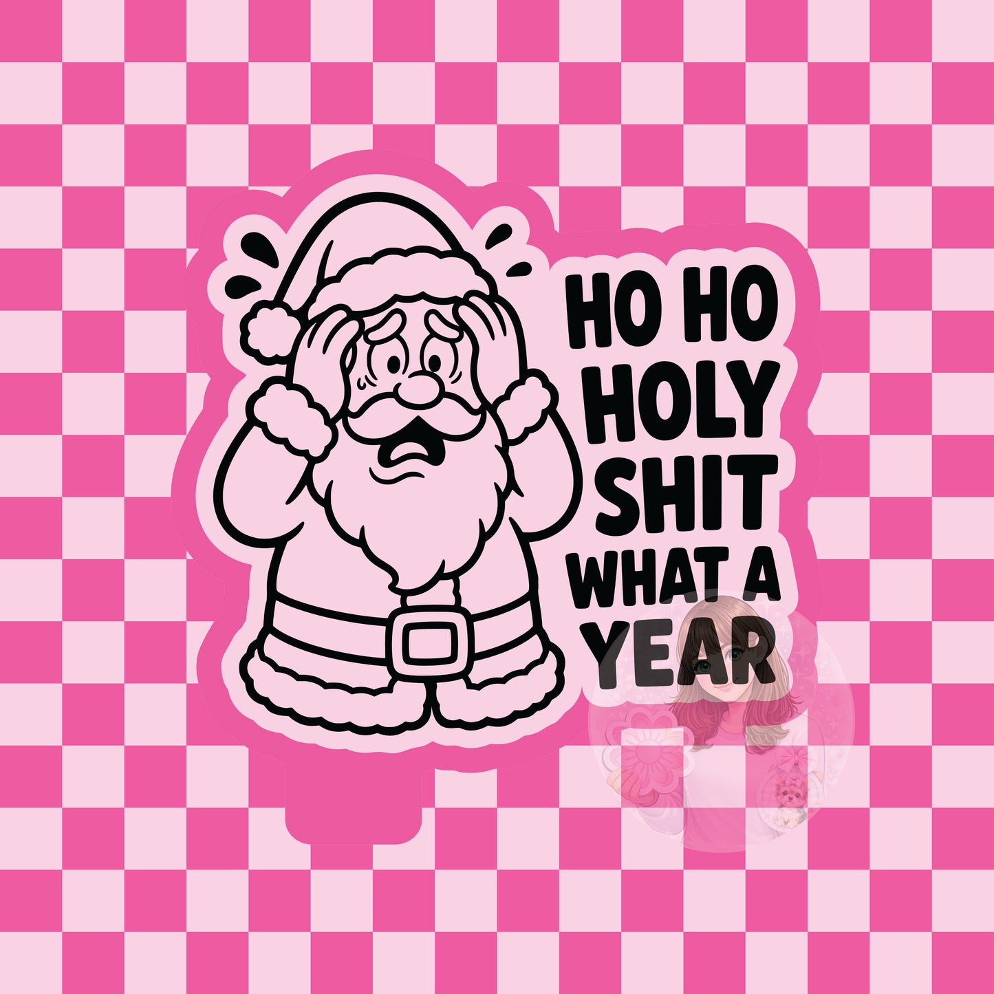 Ho Ho holy shit what a year Santa silicone freshie mold