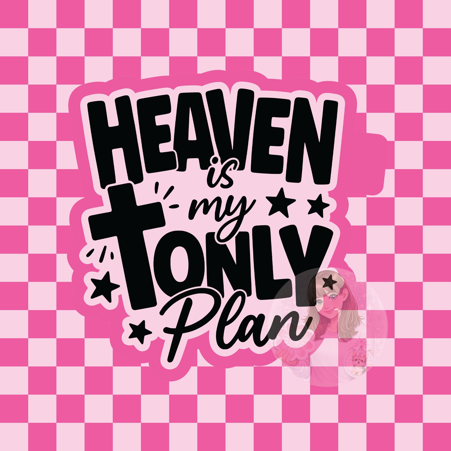Heaven is my only plan silicone freshie mold