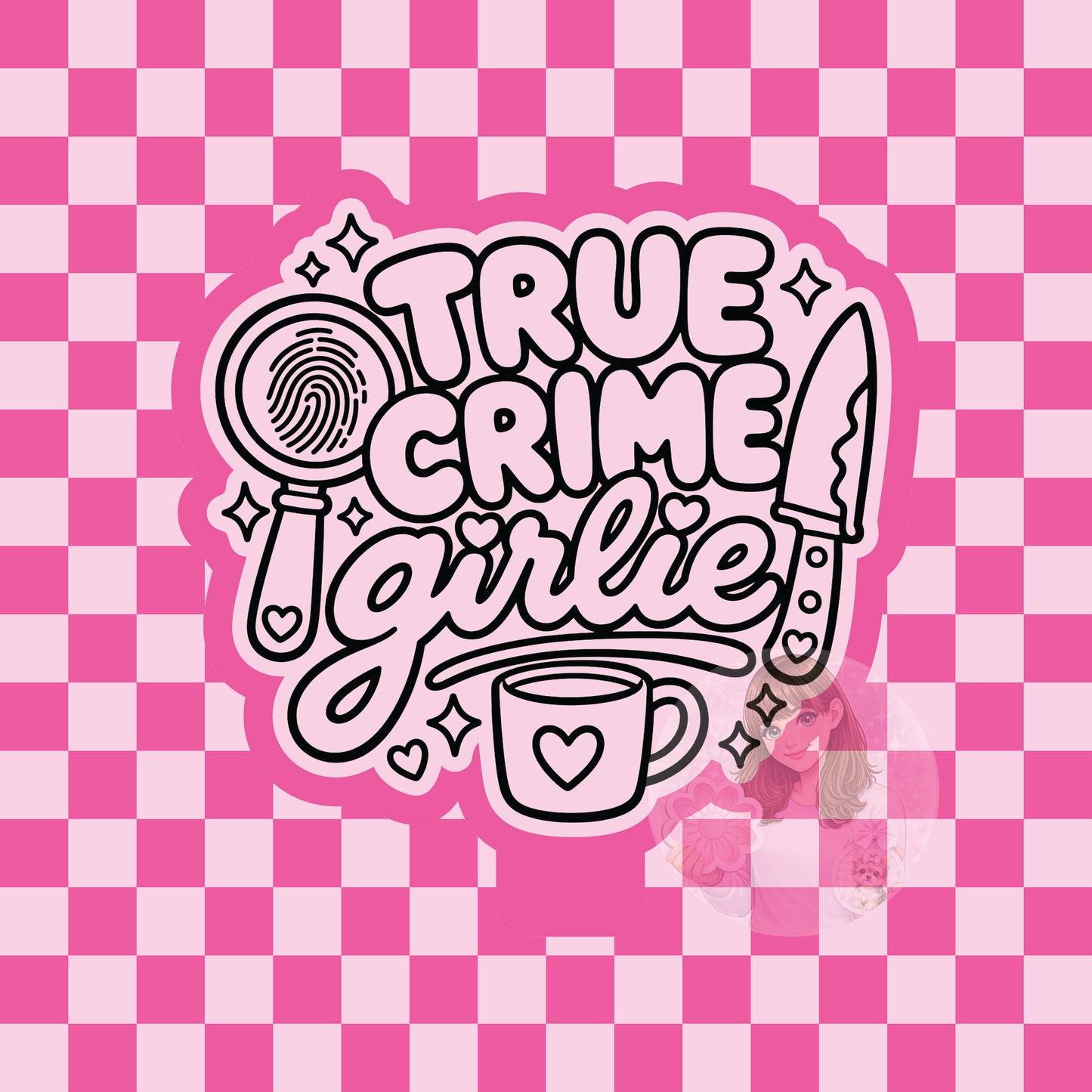 True crime girlie silicone freshie mold