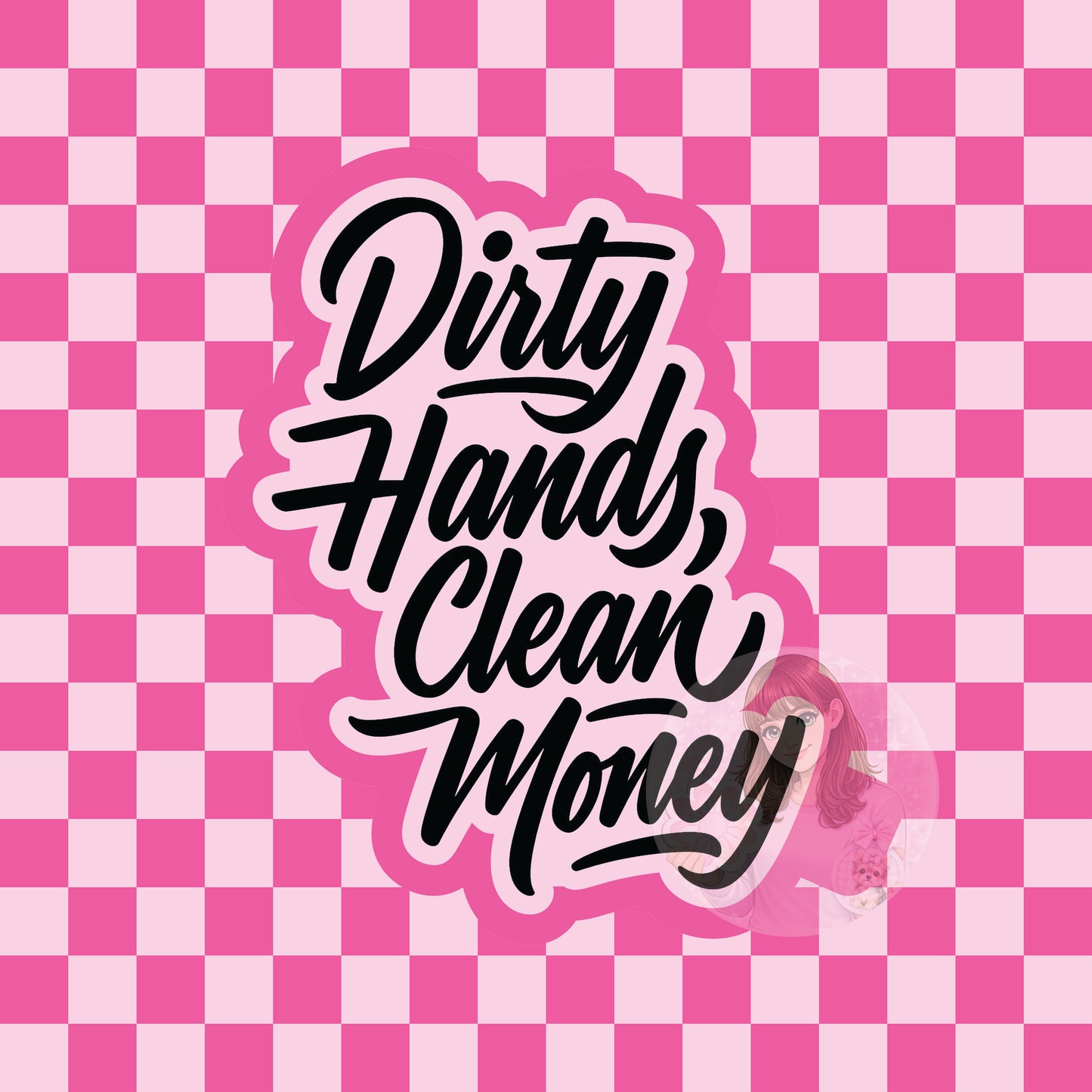 Dirty hands, clean money silicone freshie mold