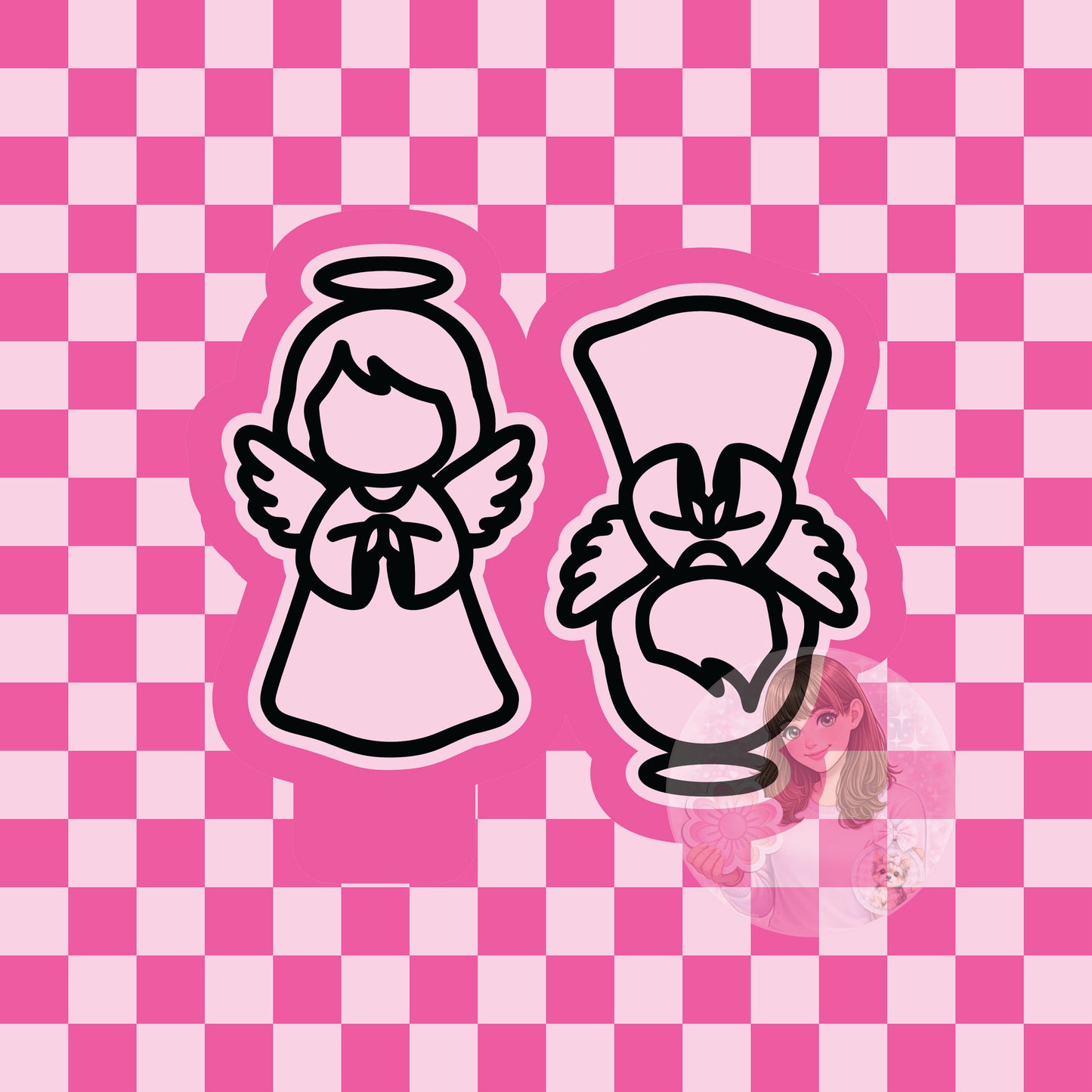 Angel vent clips silicone freshie mold