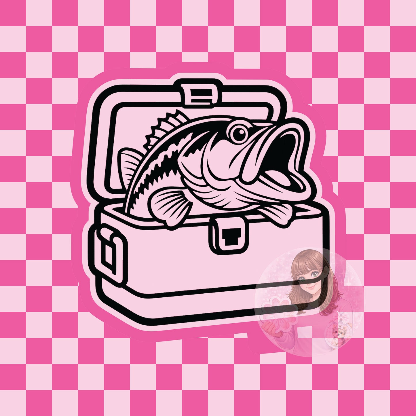 Bass fish cooler silicone freshie mold